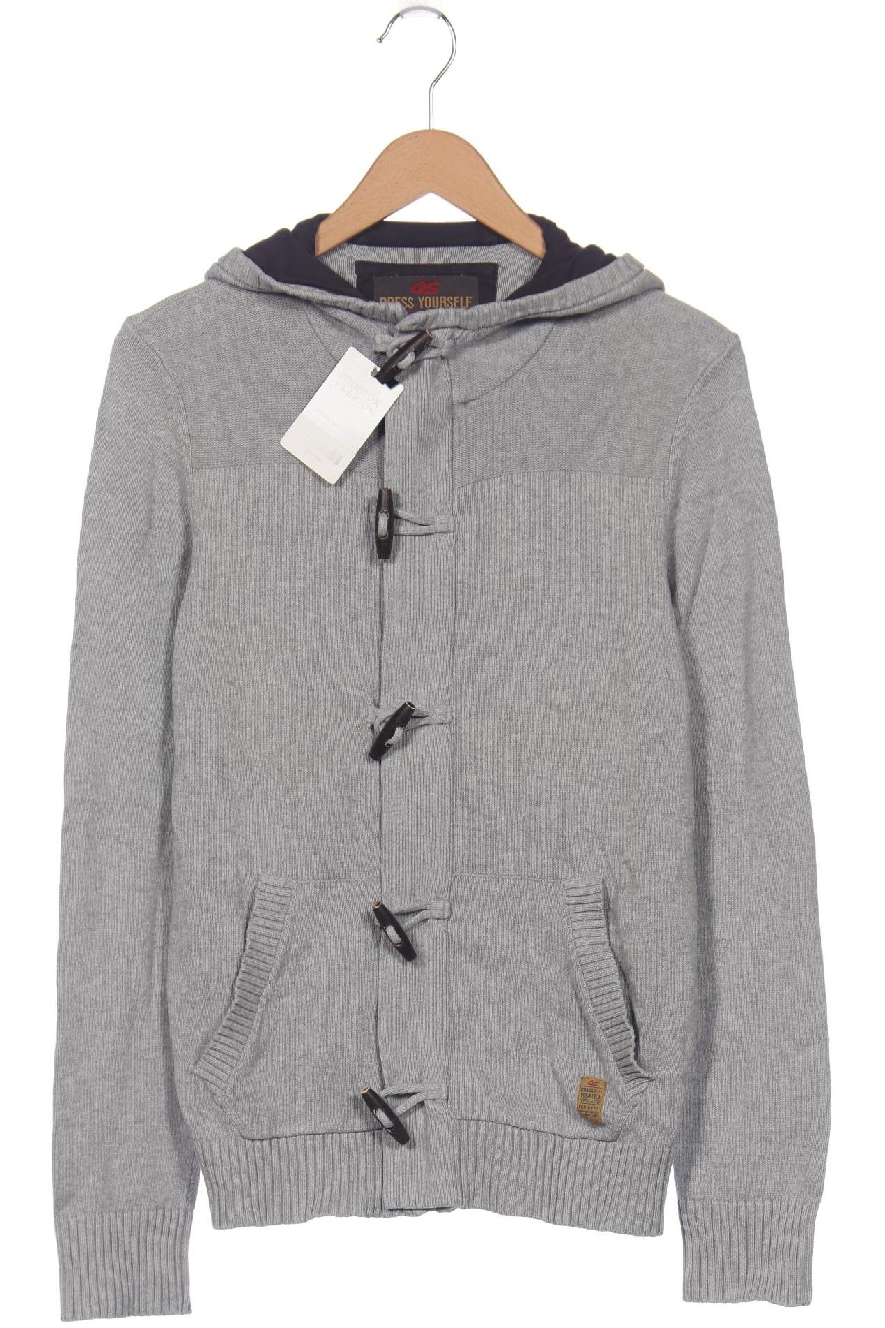 

QS by s.Oliver Herren Strickjacke, grau, Gr. 48