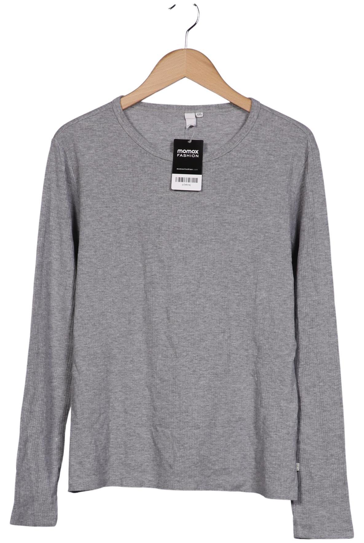 

QS by s.Oliver Damen Langarmshirt, grau, Gr. 46