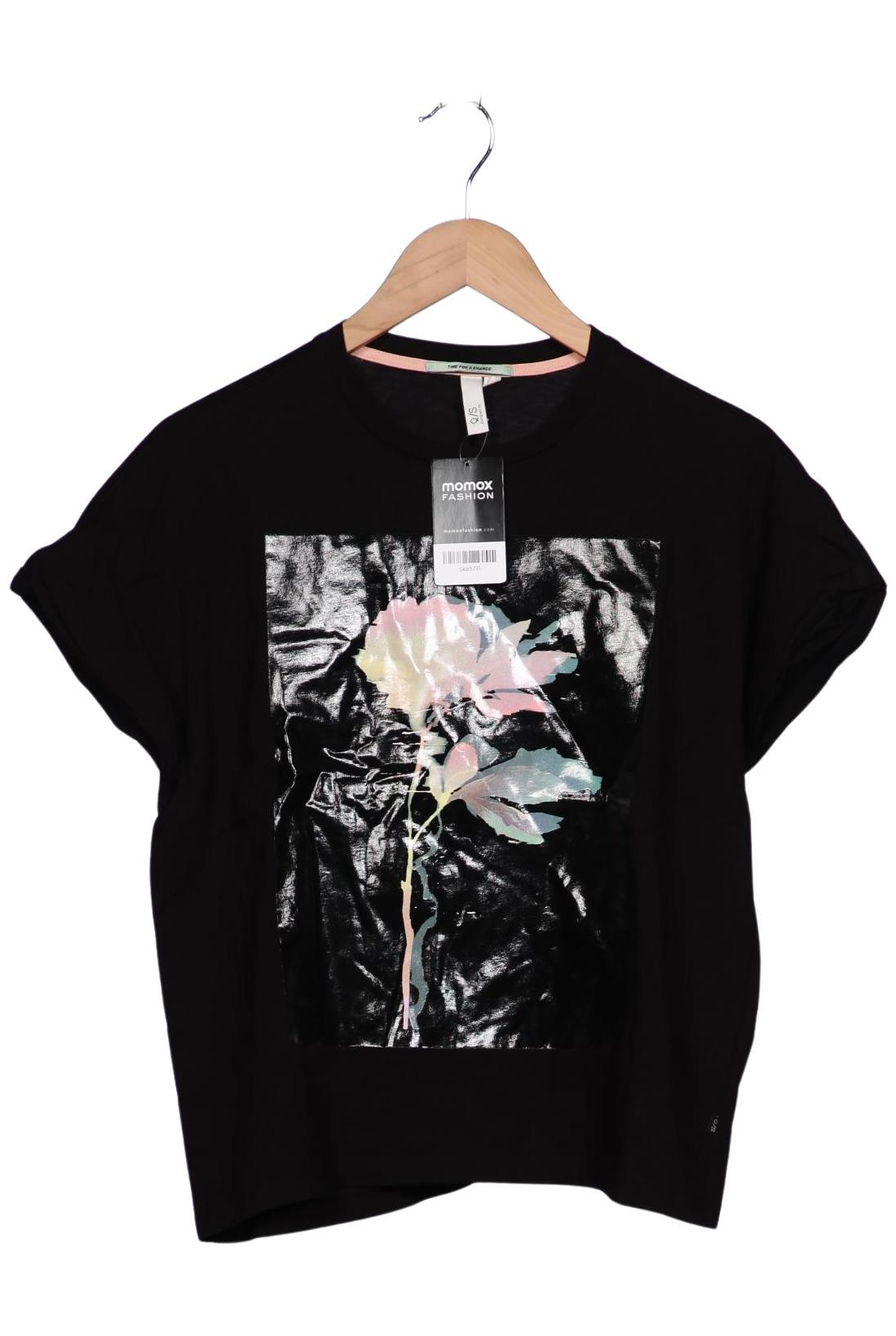 

QS by s.Oliver Damen T-Shirt, schwarz, Gr. 38