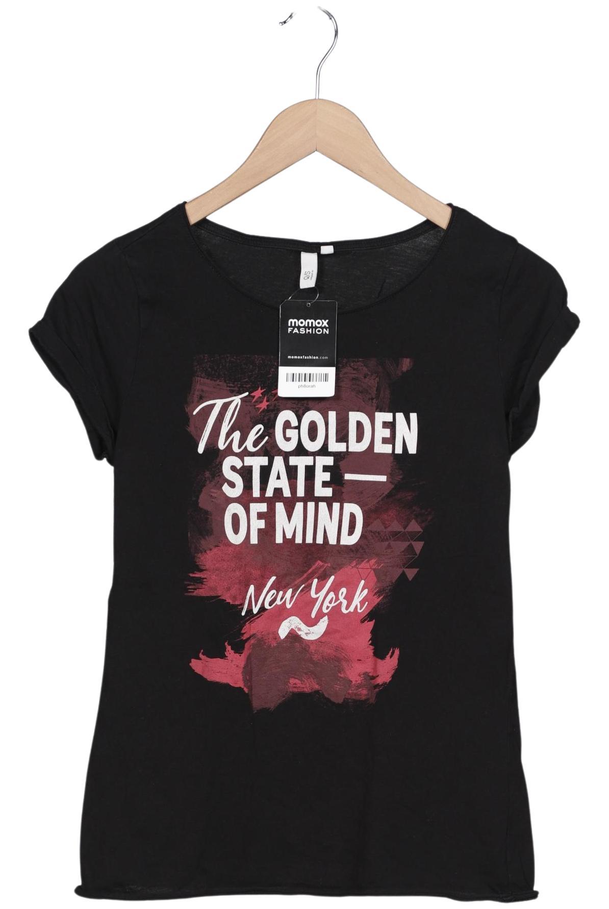 

QS by s.Oliver Damen T-Shirt, schwarz, Gr. 38