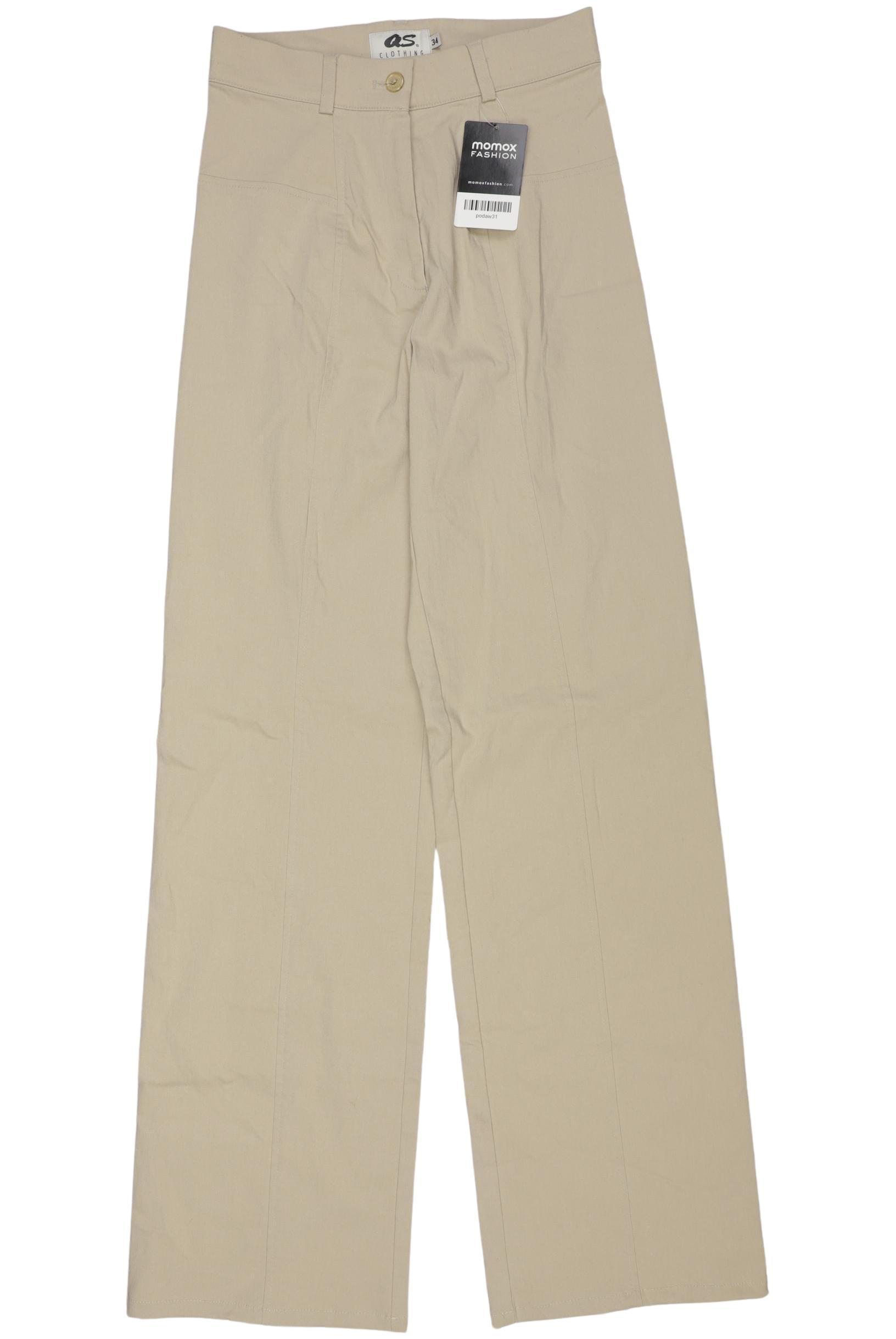 

QS by s.Oliver Damen Stoffhose, beige, Gr. 34
