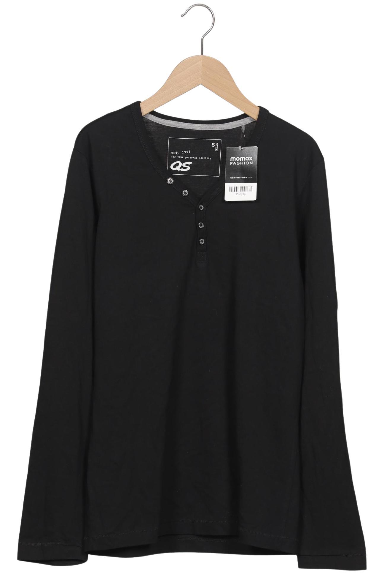 Thumbnail - QS by s.Oliver Herren Langarmshirt, schwarz, Gr. 46