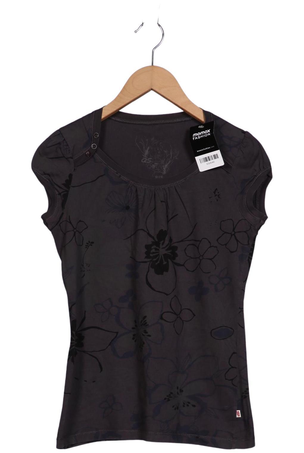 

QS by s.Oliver Damen T-Shirt, grau, Gr. 36