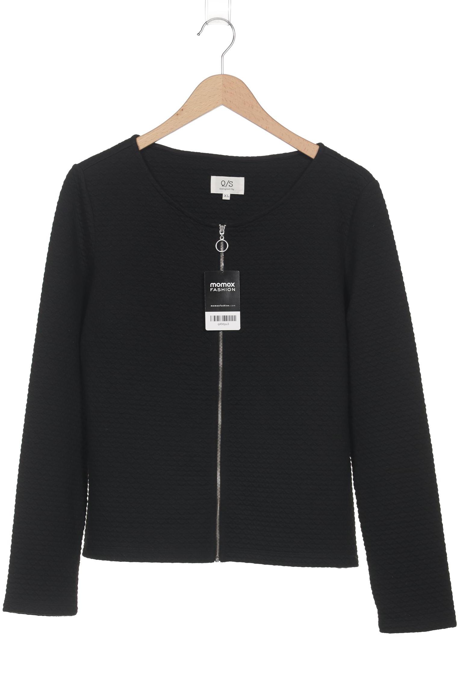 

QS by s.Oliver Damen Strickjacke, schwarz, Gr. 44