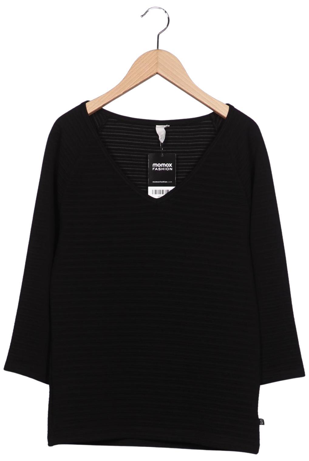

QS by s.Oliver Damen Langarmshirt, schwarz, Gr. 38