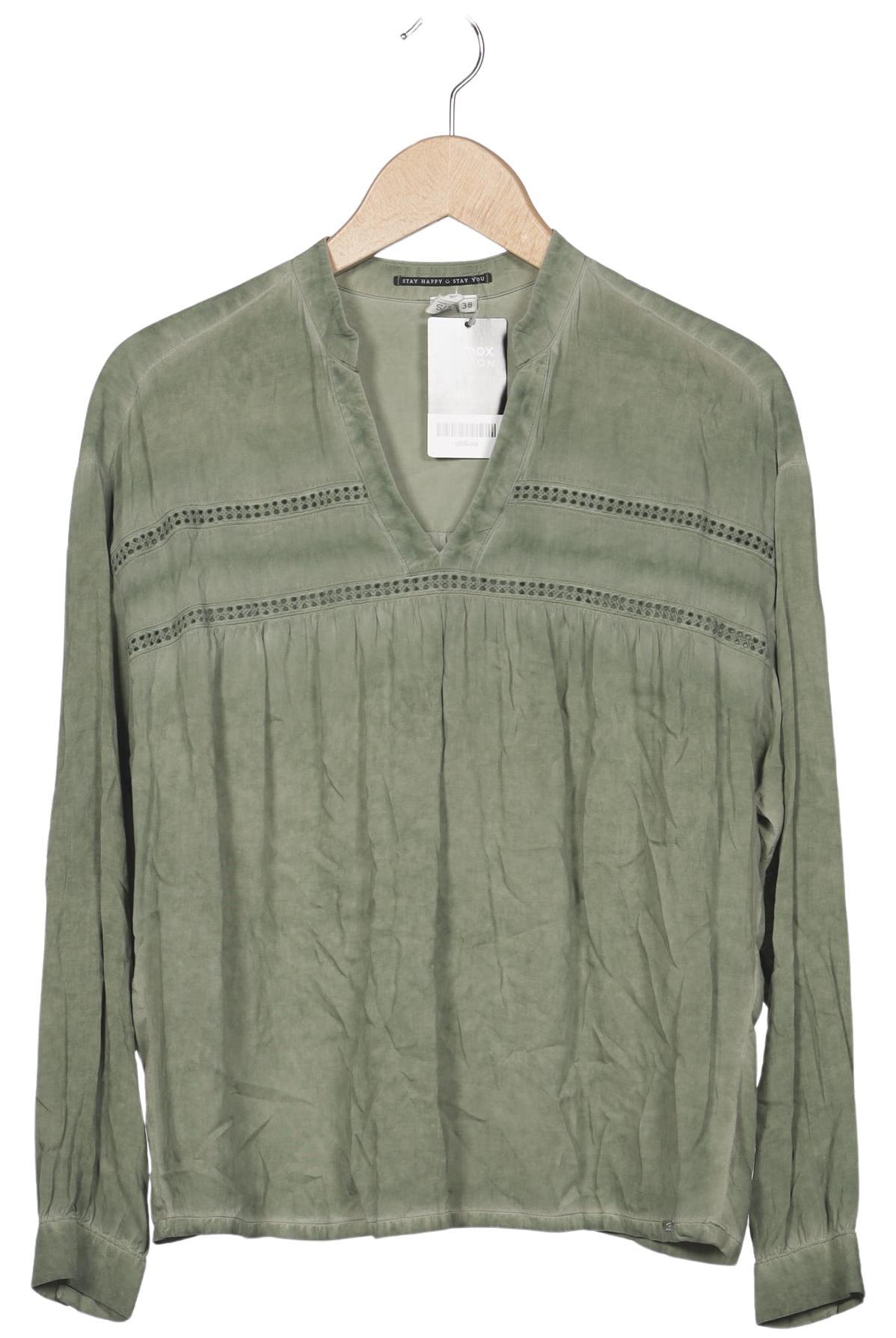 

QS by s.Oliver Damen Langarmshirt, grün, Gr. 38