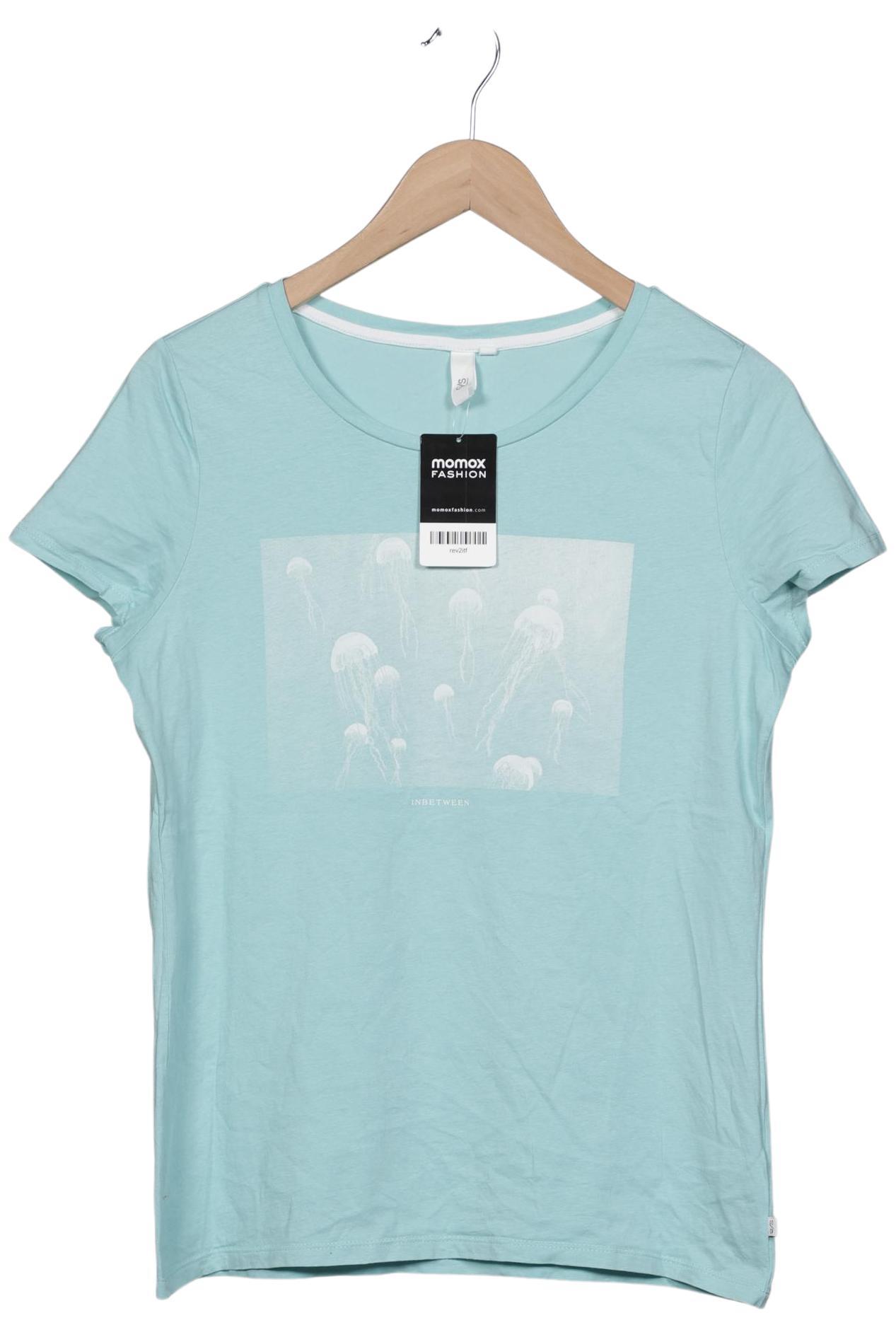 

QS by s.Oliver Damen T-Shirt, blau, Gr. 42