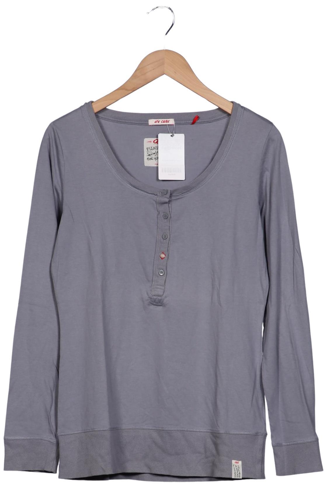 

QS by s.Oliver Damen Langarmshirt, grau, Gr. 42