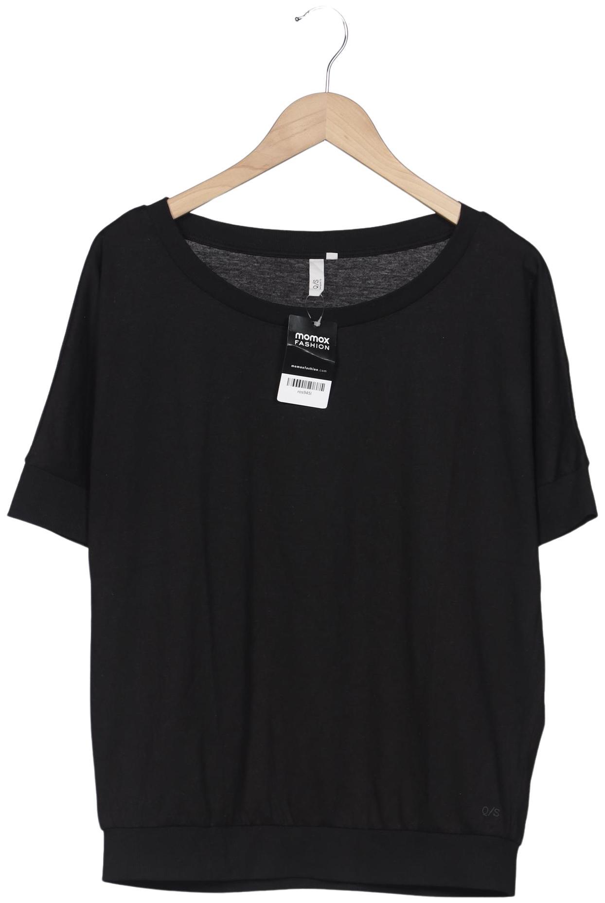 

QS by s.Oliver Damen T-Shirt, schwarz, Gr. 42