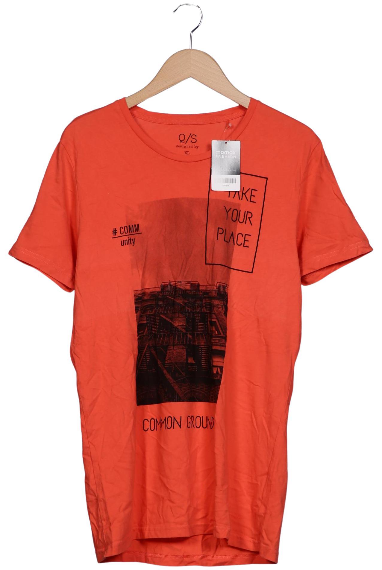 Thumbnail - QS by s.Oliver Herren T-Shirt, orange, Gr. 54