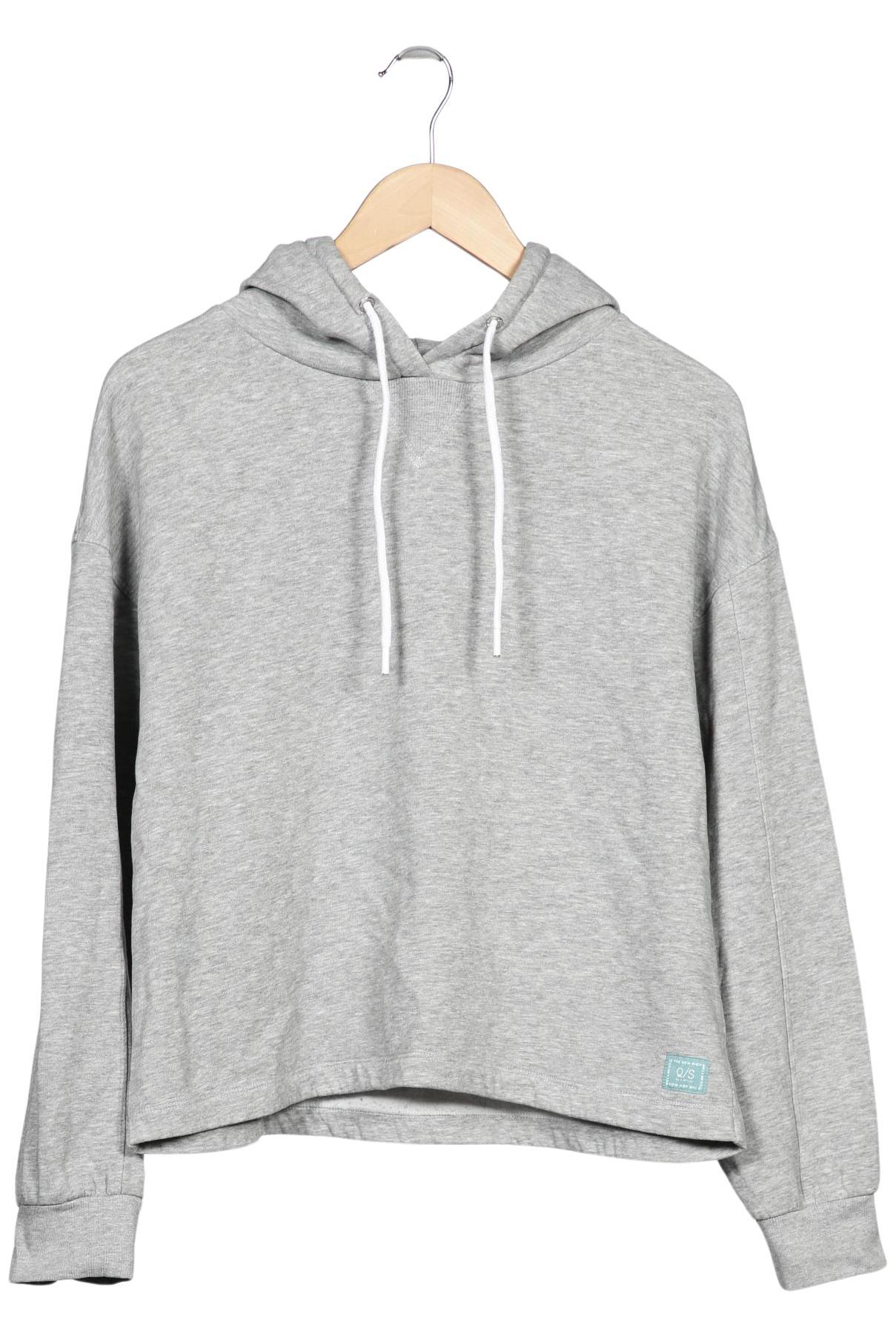 

QS by s.Oliver Damen Kapuzenpullover, grau, Gr. 38