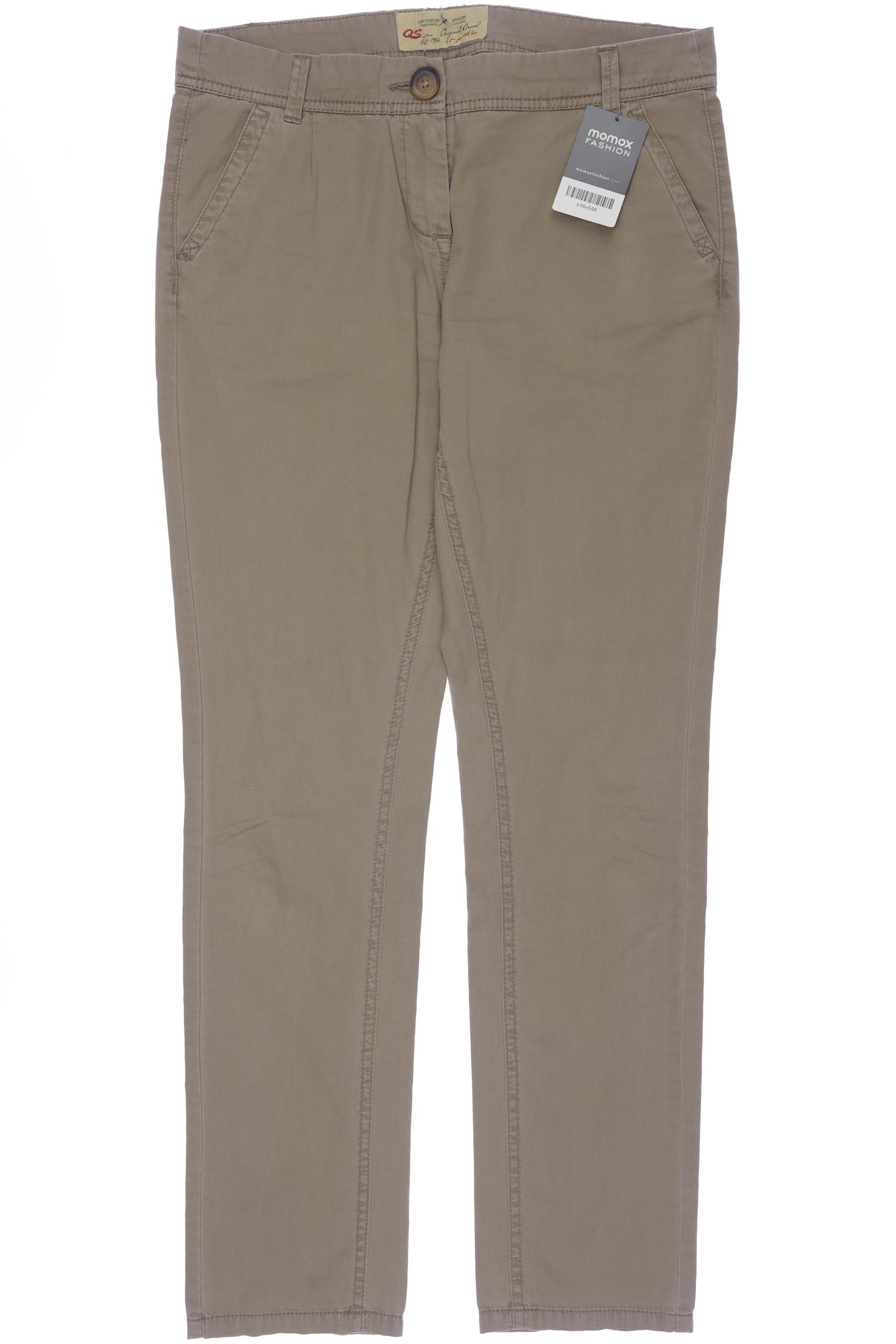 

QS by s.Oliver Damen Stoffhose, beige, Gr. 36