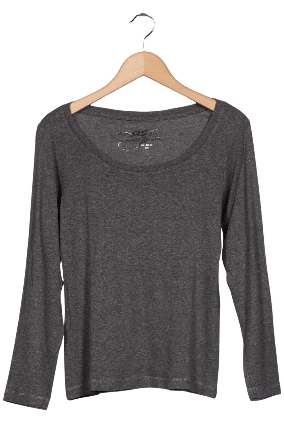 

QS by s.Oliver Damen Langarmshirt, grau, Gr. 38