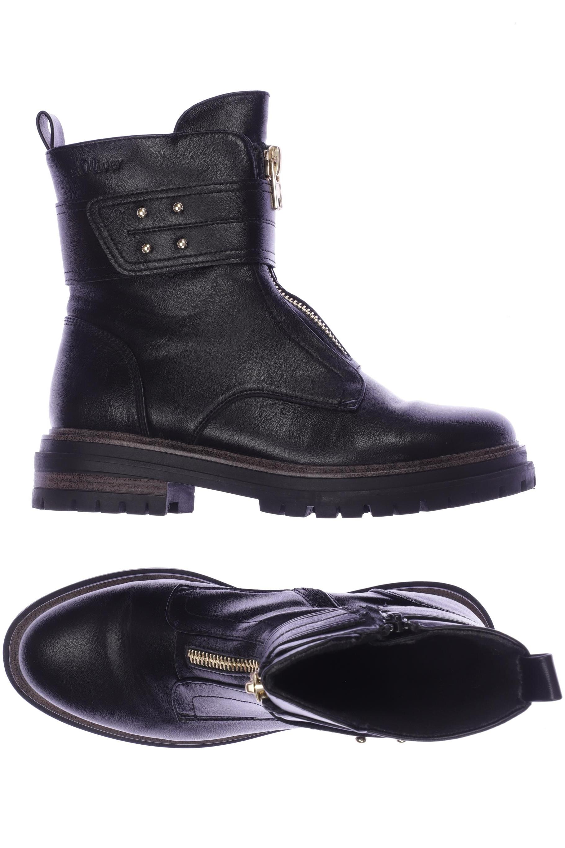 

QS by s.Oliver Damen Stiefelette, schwarz, Gr. 39