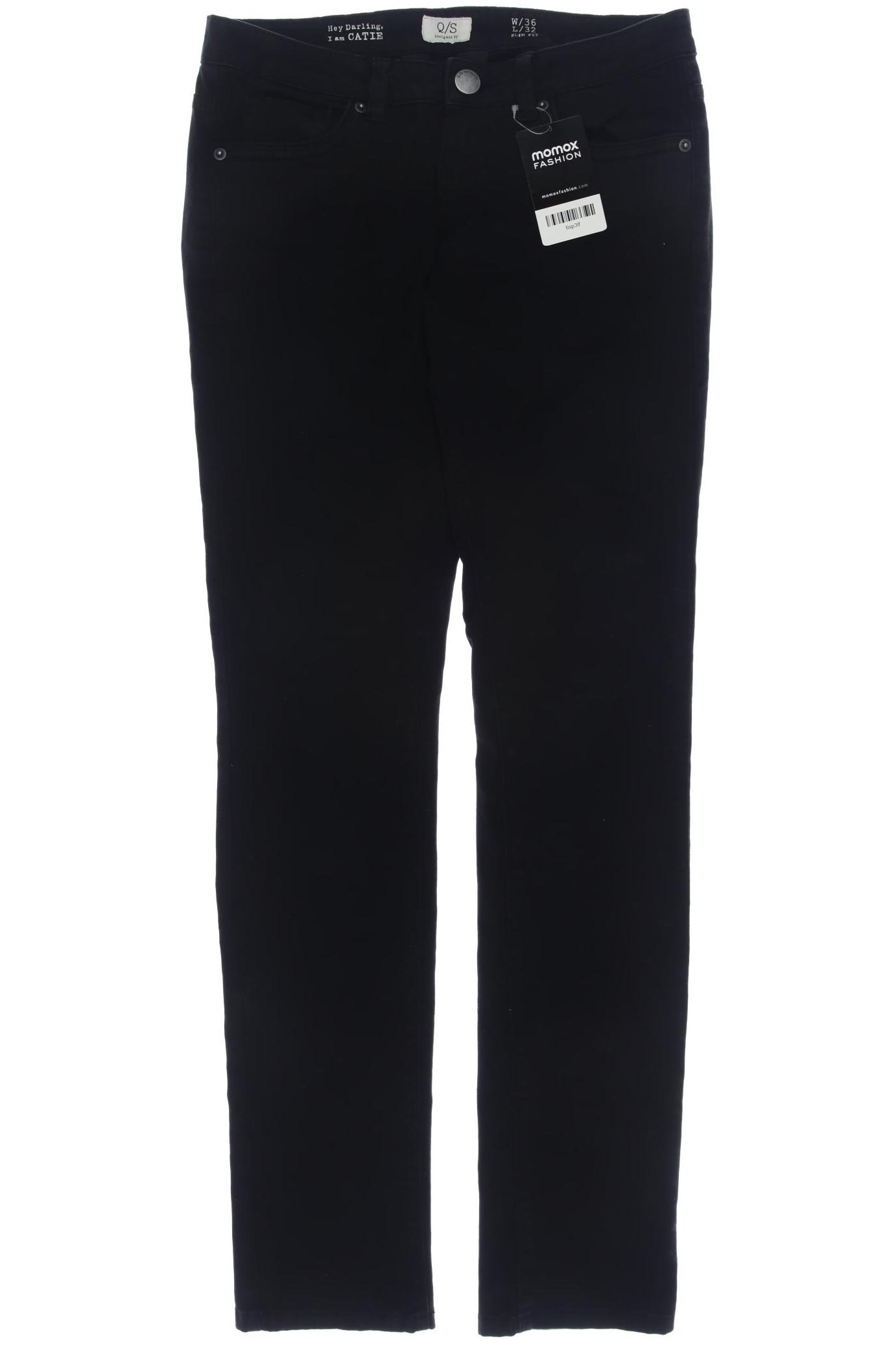 

QS by s.Oliver Damen Jeans, schwarz, Gr. 36