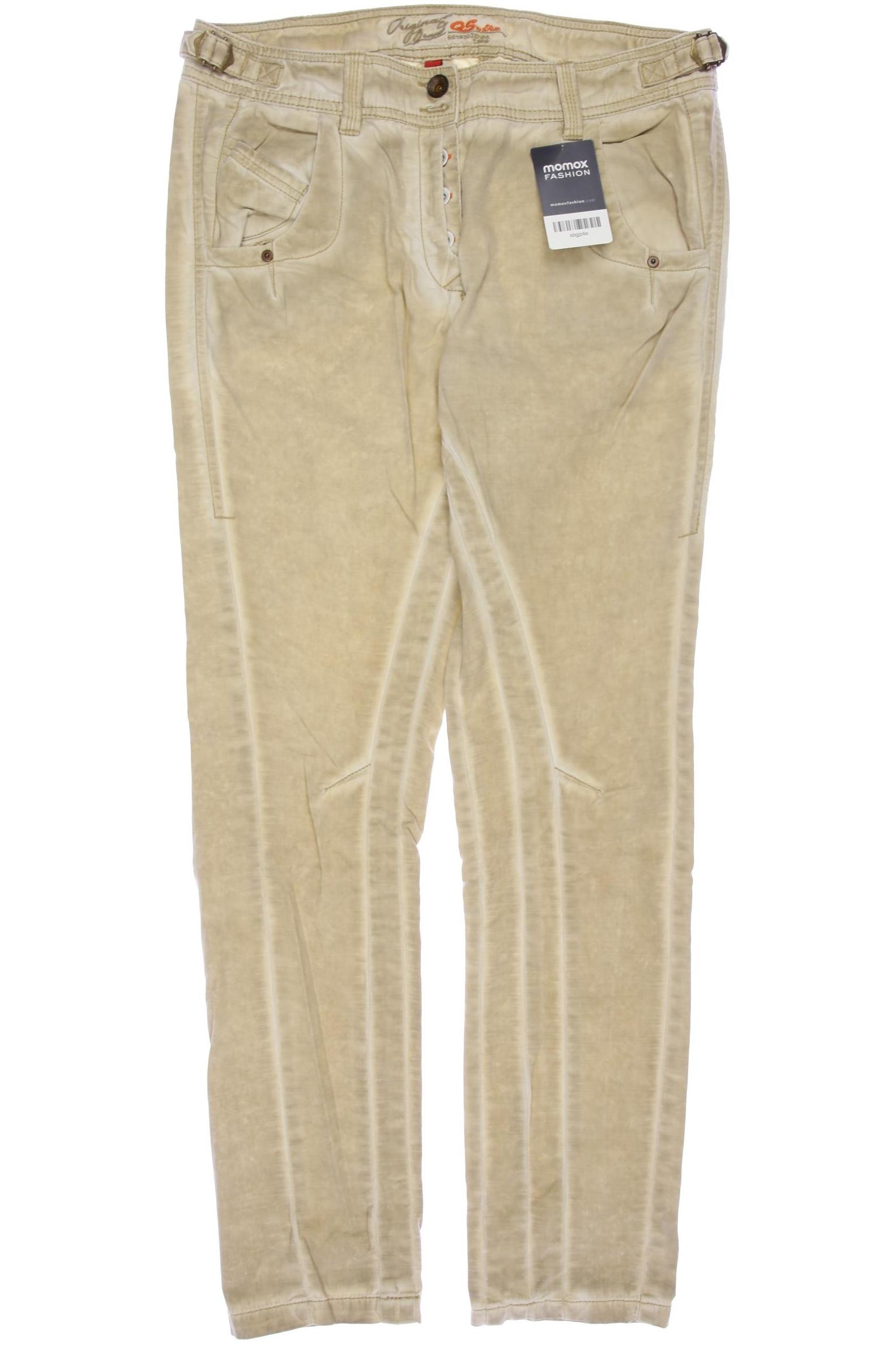 

QS by s.Oliver Damen Stoffhose, beige, Gr. 36