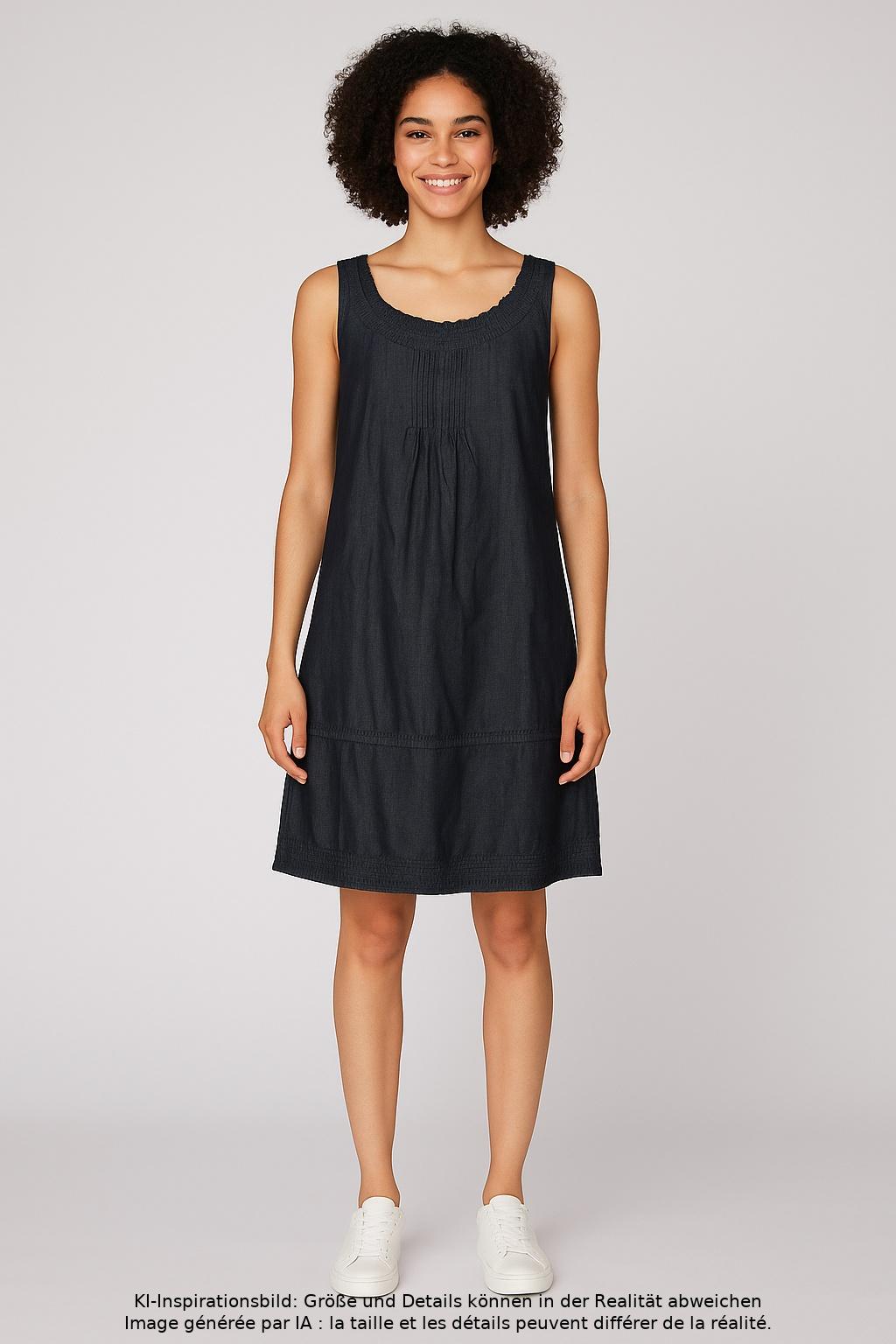 

QS by s.Oliver Damen Kleid, marineblau, Gr. 34