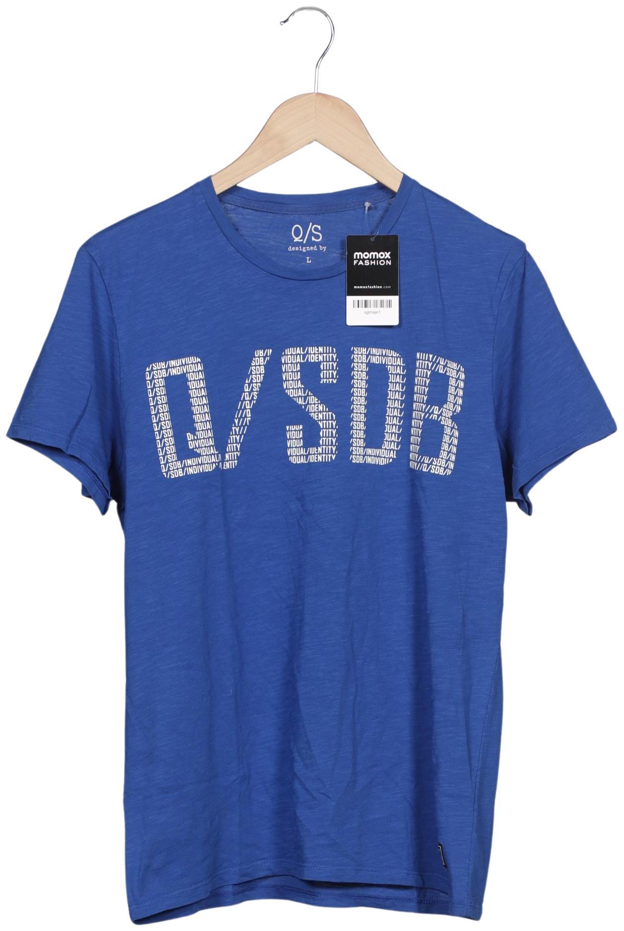 Thumbnail - QS by s.Oliver Herren T-Shirt, blau, Gr. 52