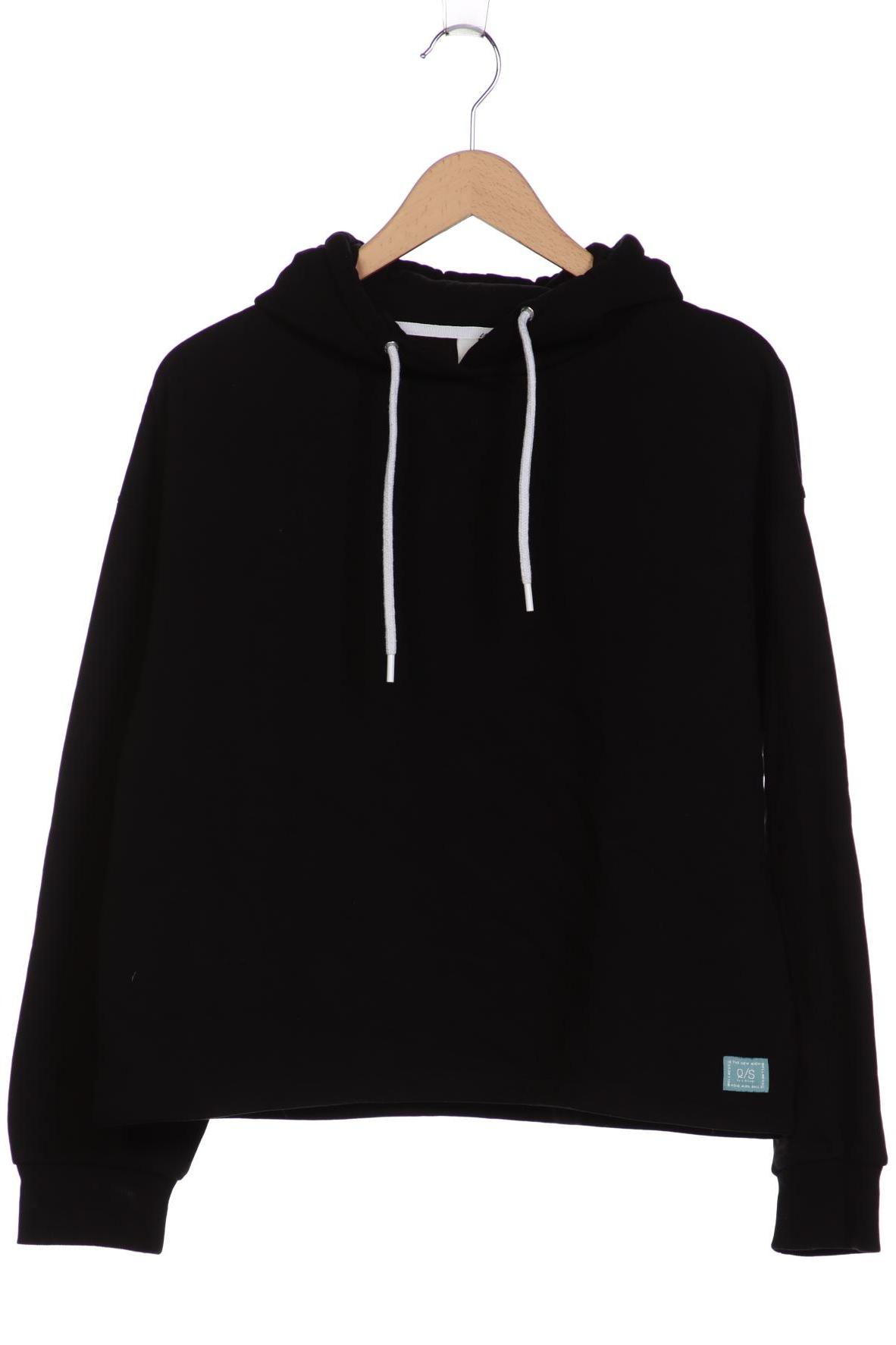 

QS by s.Oliver Damen Kapuzenpullover, schwarz, Gr. 38