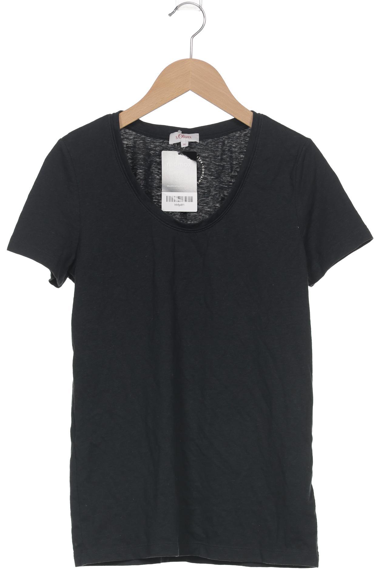 

QS by s.Oliver Damen T-Shirt, schwarz, Gr. 36