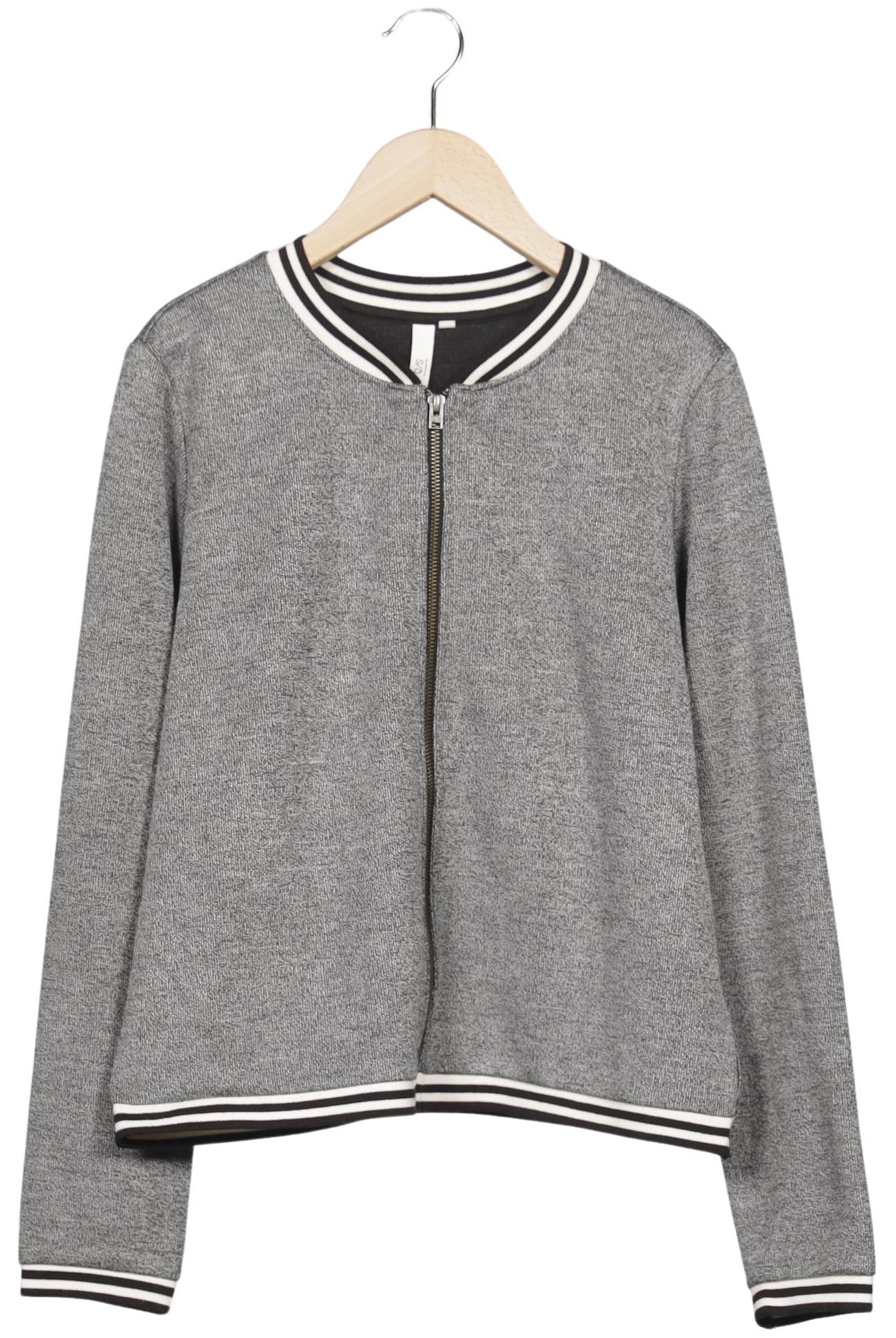 

QS by s.Oliver Damen Strickjacke, grau, Gr. 38