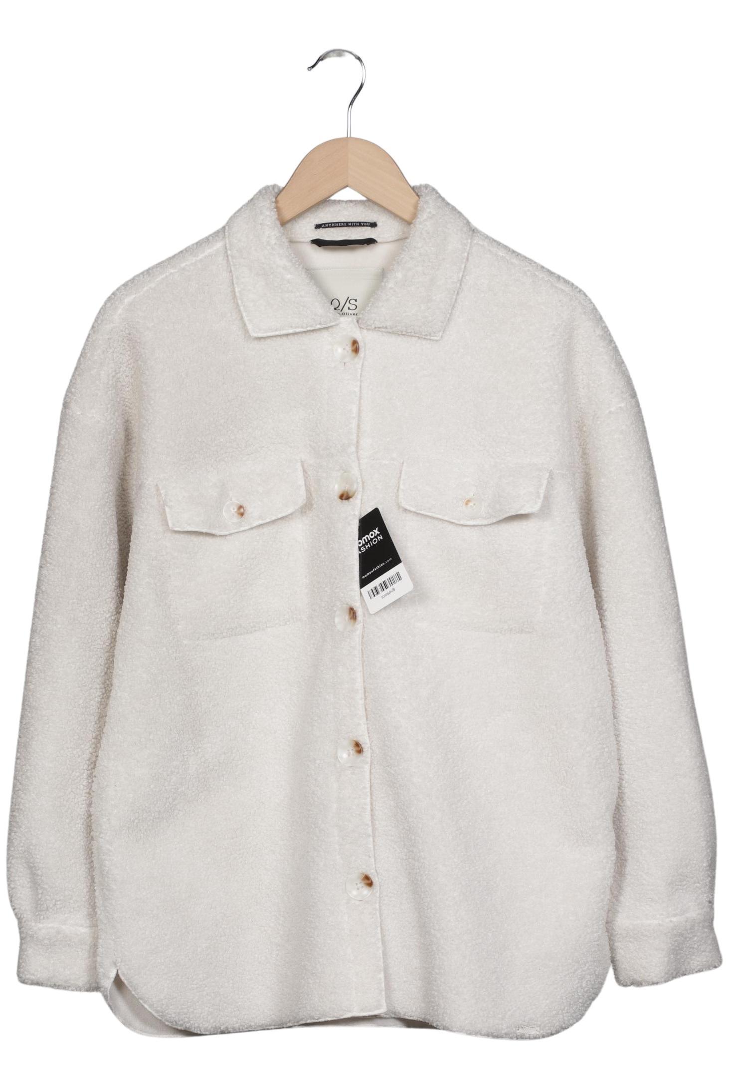 

QS by s.Oliver Damen Jacke, cremeweiß, Gr. 38