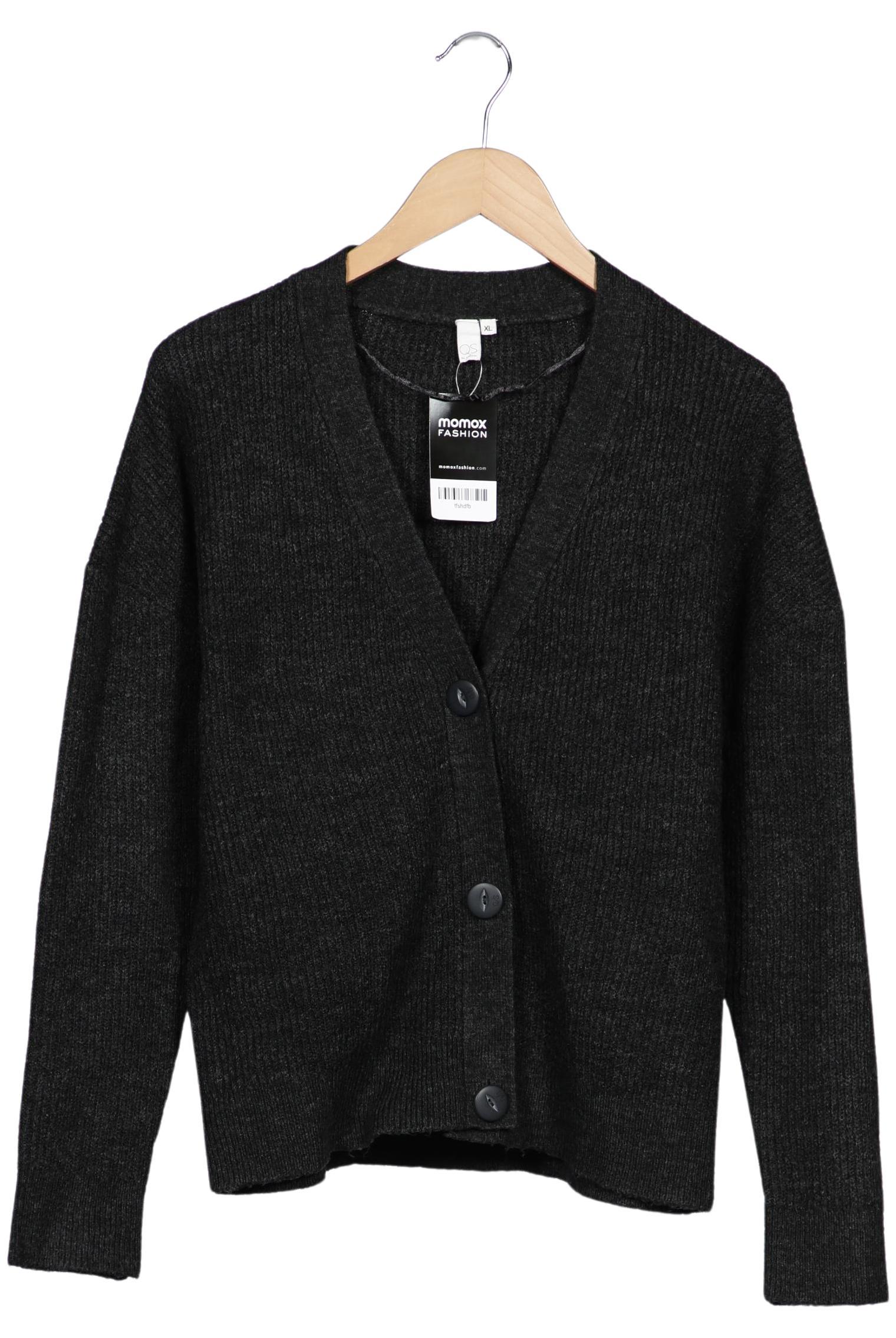 

QS by s.Oliver Damen Strickjacke, grau, Gr. 44