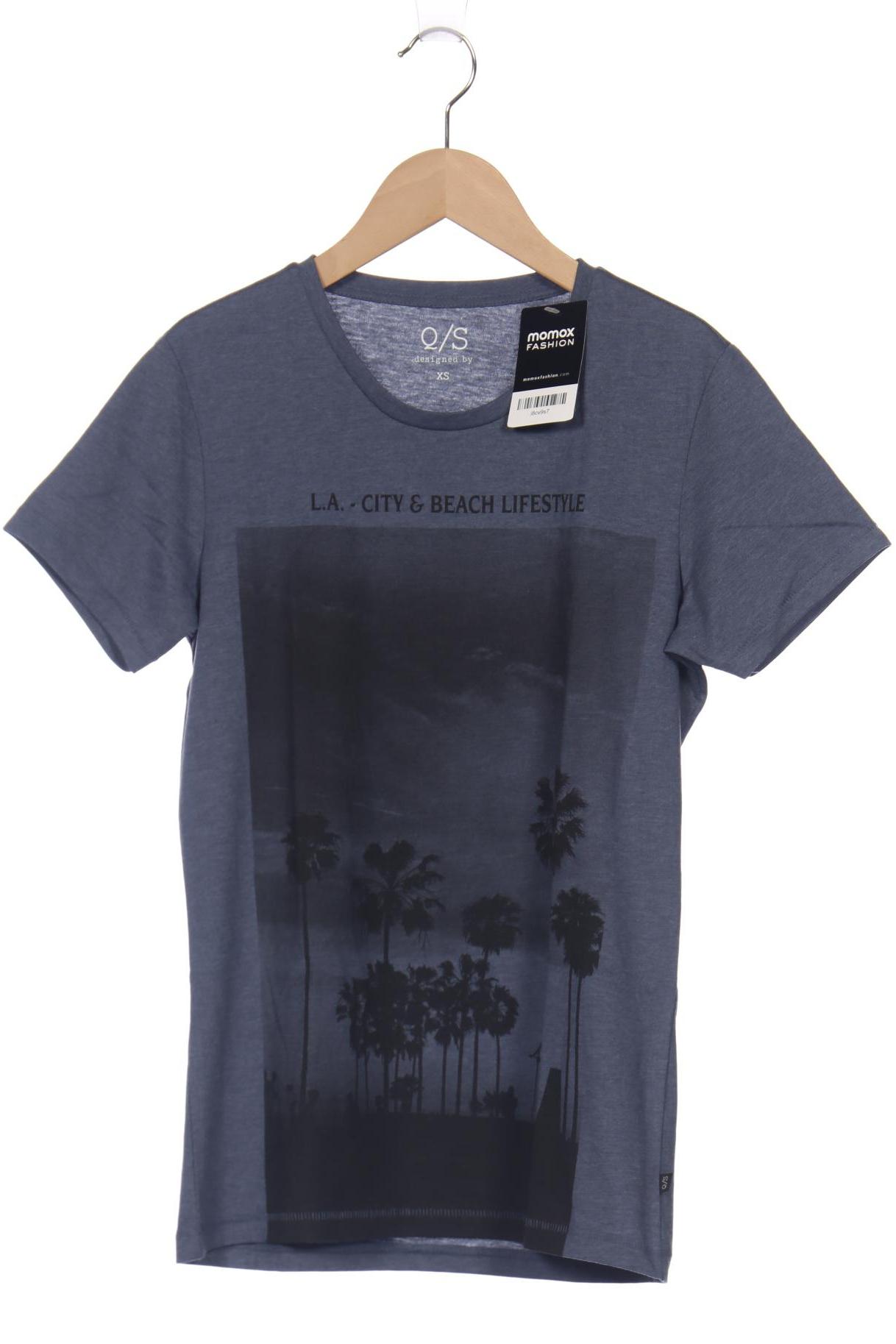 

QS by s.Oliver Herren T-Shirt, blau, Gr. 44