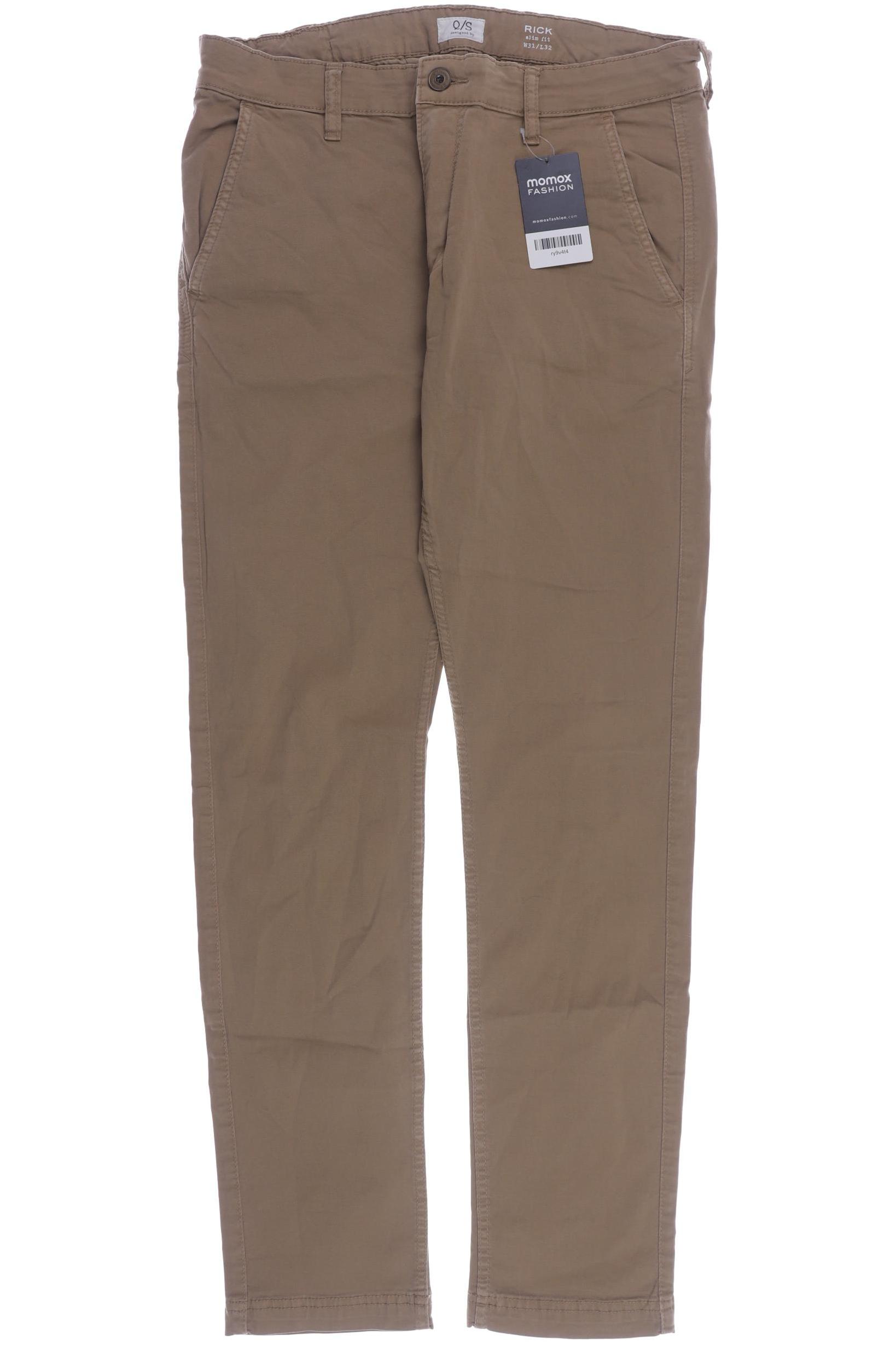 

QS by s.Oliver Herren Stoffhose, beige, Gr. 31