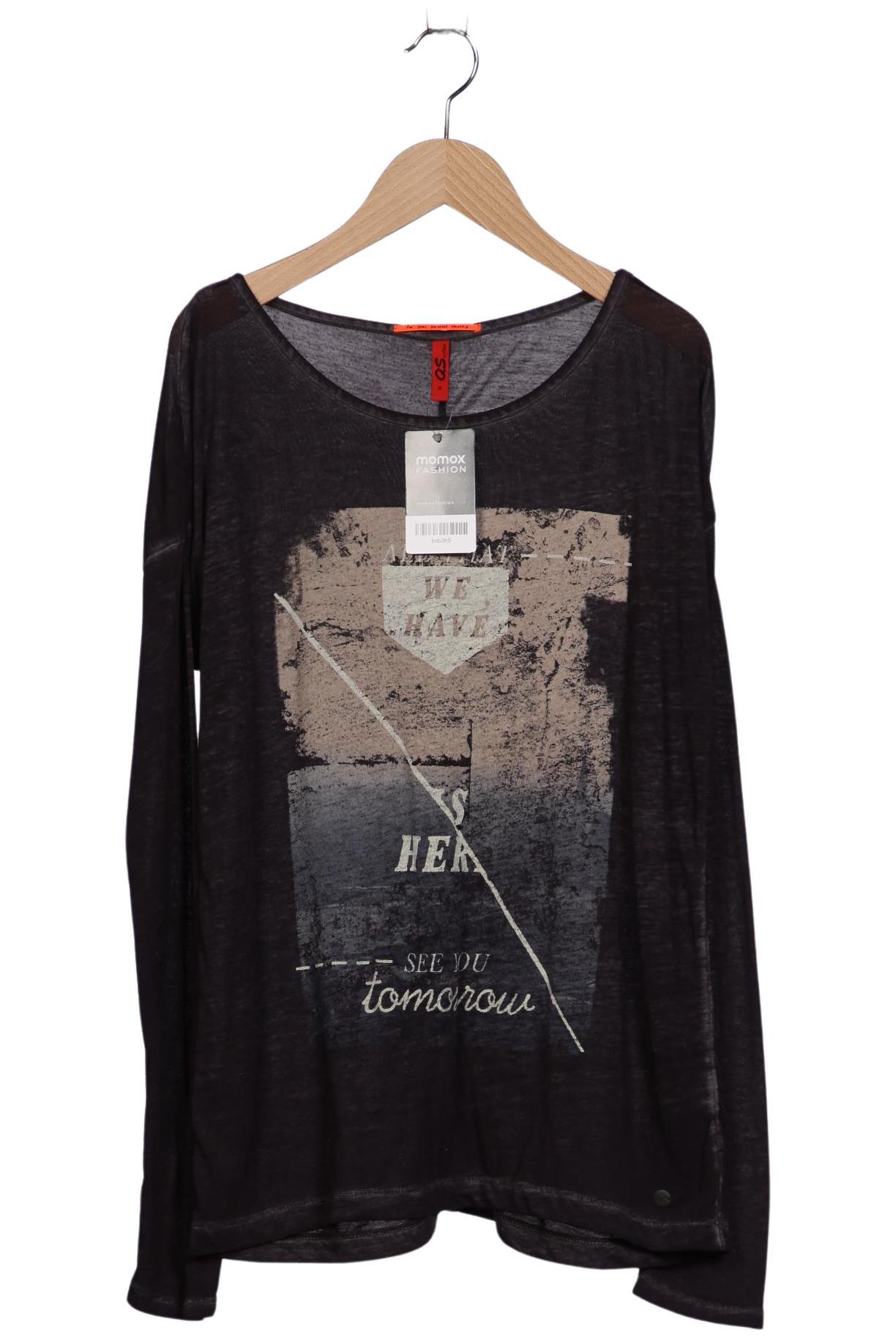 

QS by s.Oliver Damen Langarmshirt, schwarz, Gr. 36