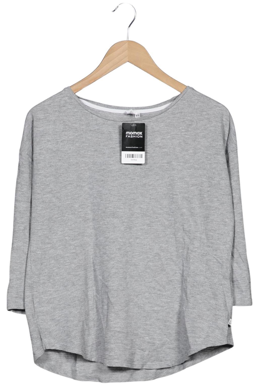 

QS by s.Oliver Damen Langarmshirt, grau, Gr. 34