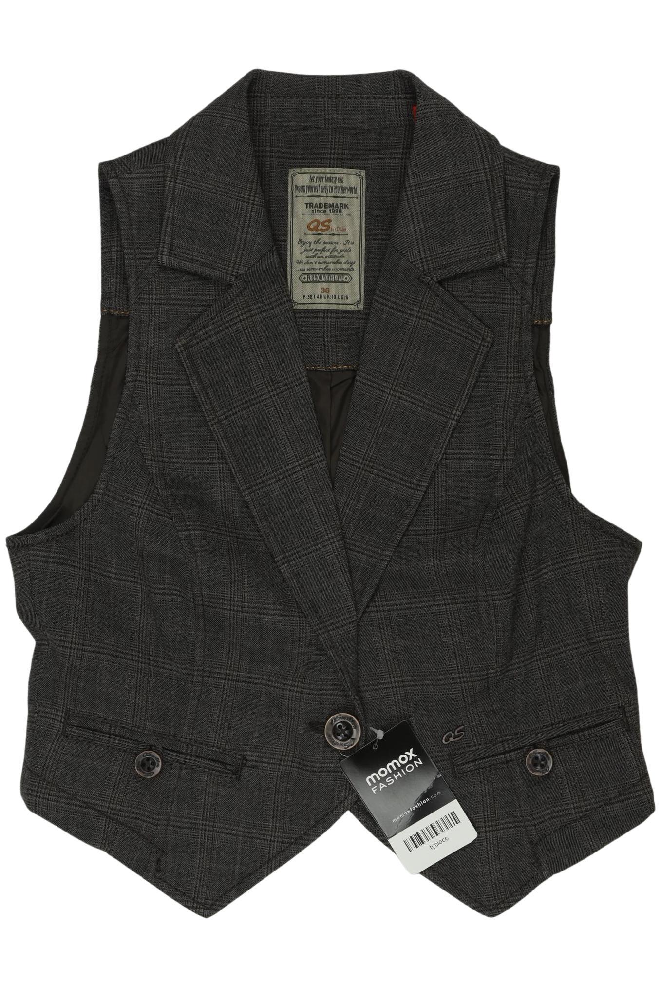 

QS by s.Oliver Damen Weste, grau, Gr. 36