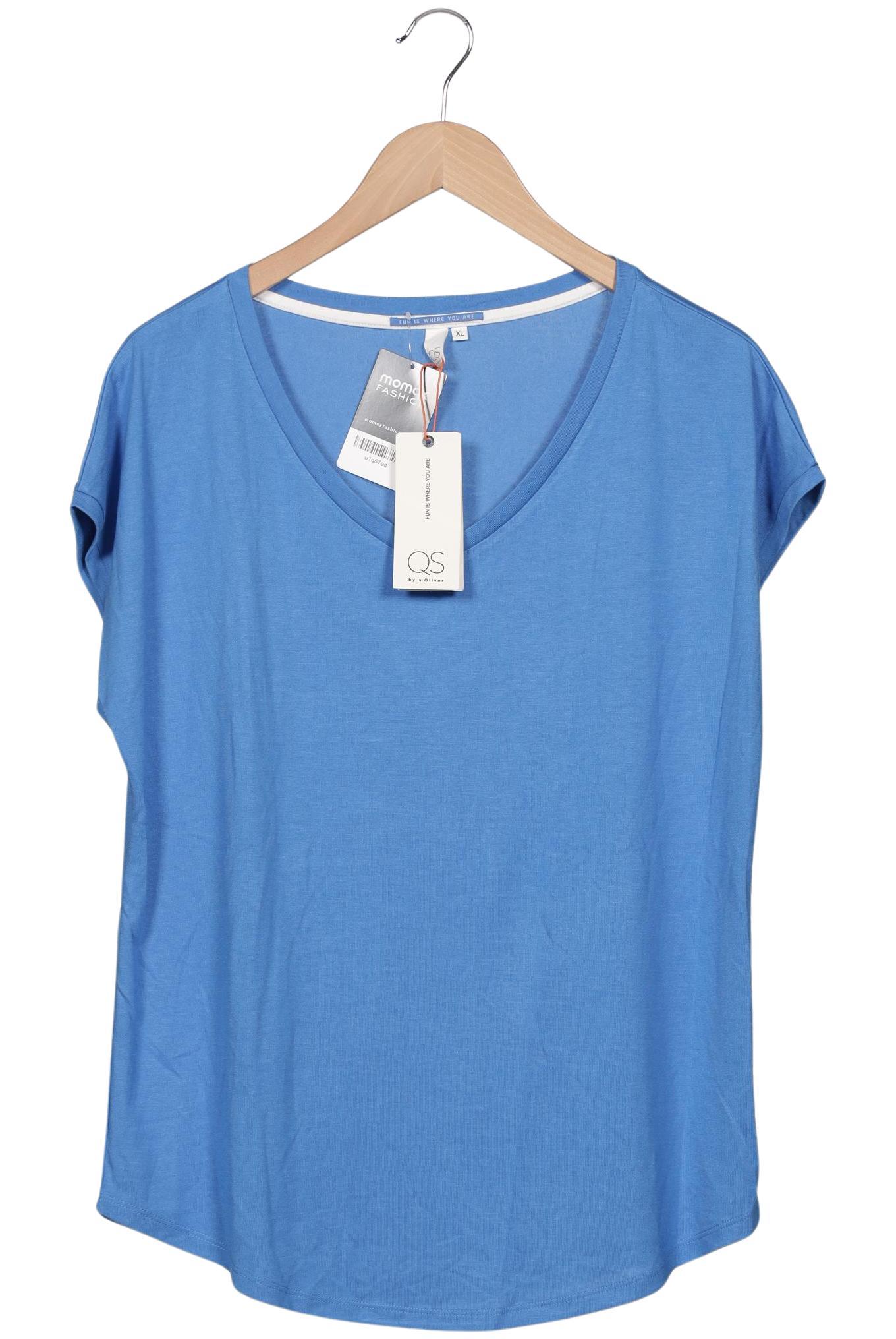 

QS by s.Oliver Damen T-Shirt, blau, Gr. 44