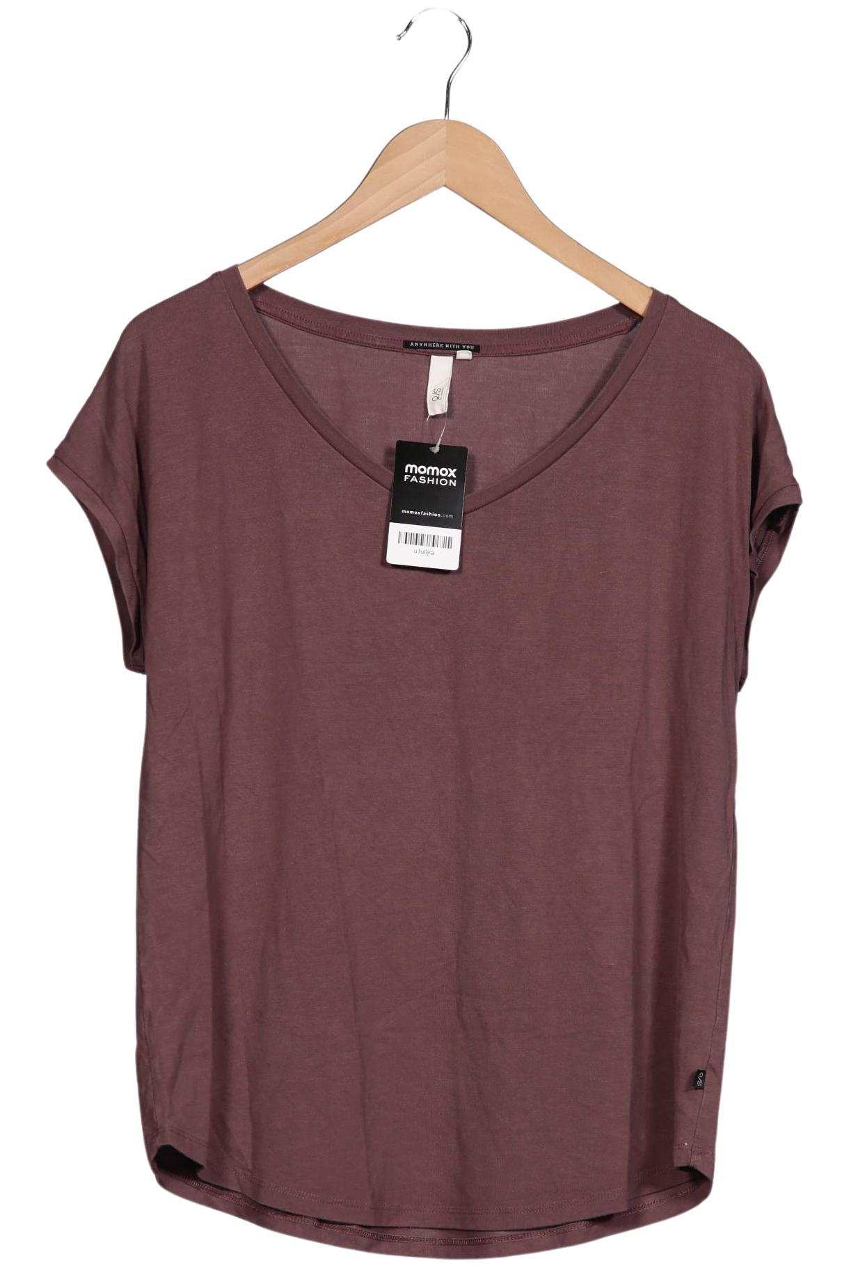 

QS by s.Oliver Damen T-Shirt, braun, Gr. 42