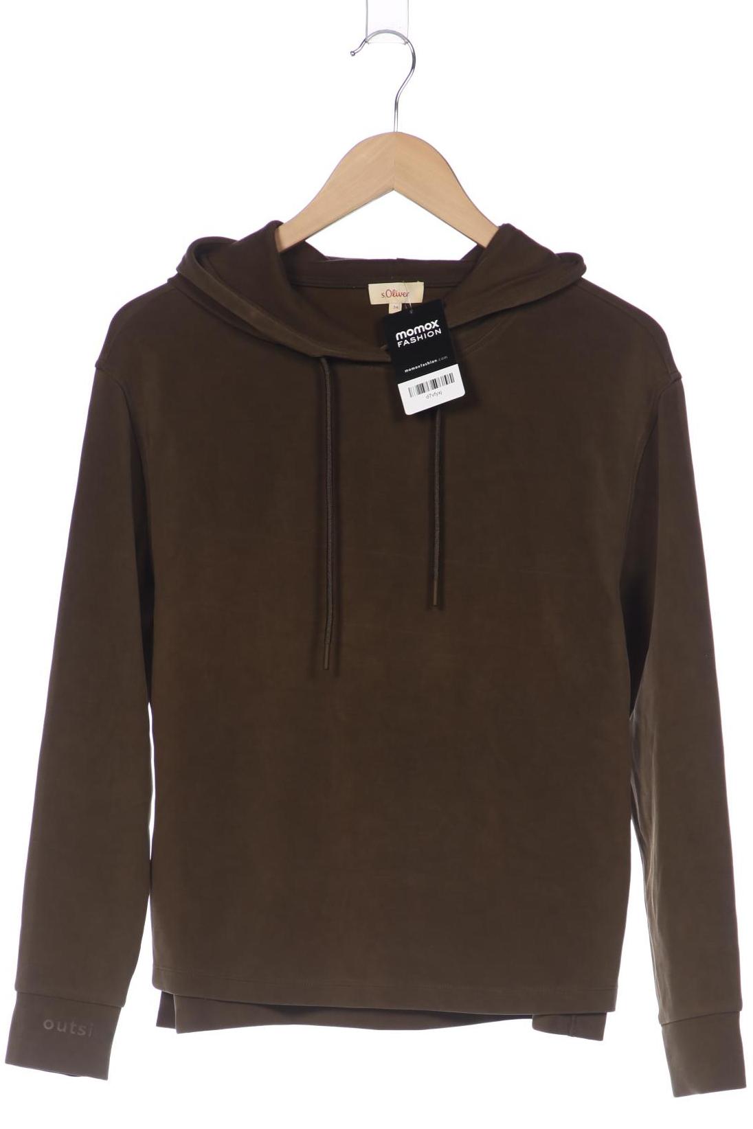 

QS by s.Oliver Damen Kapuzenpullover, grün, Gr. 34