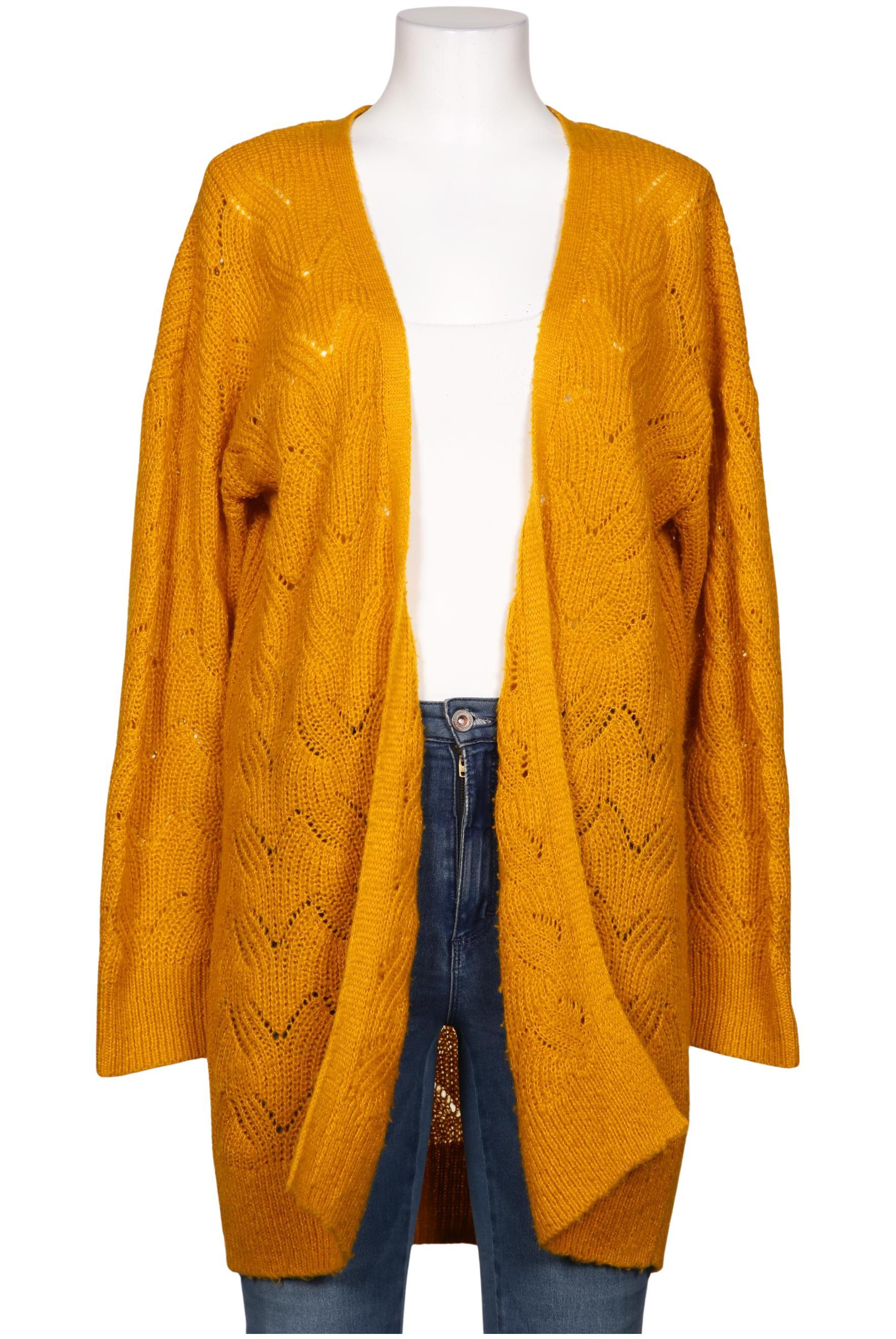 

QS by s.Oliver Damen Strickjacke, gelb, Gr. 42