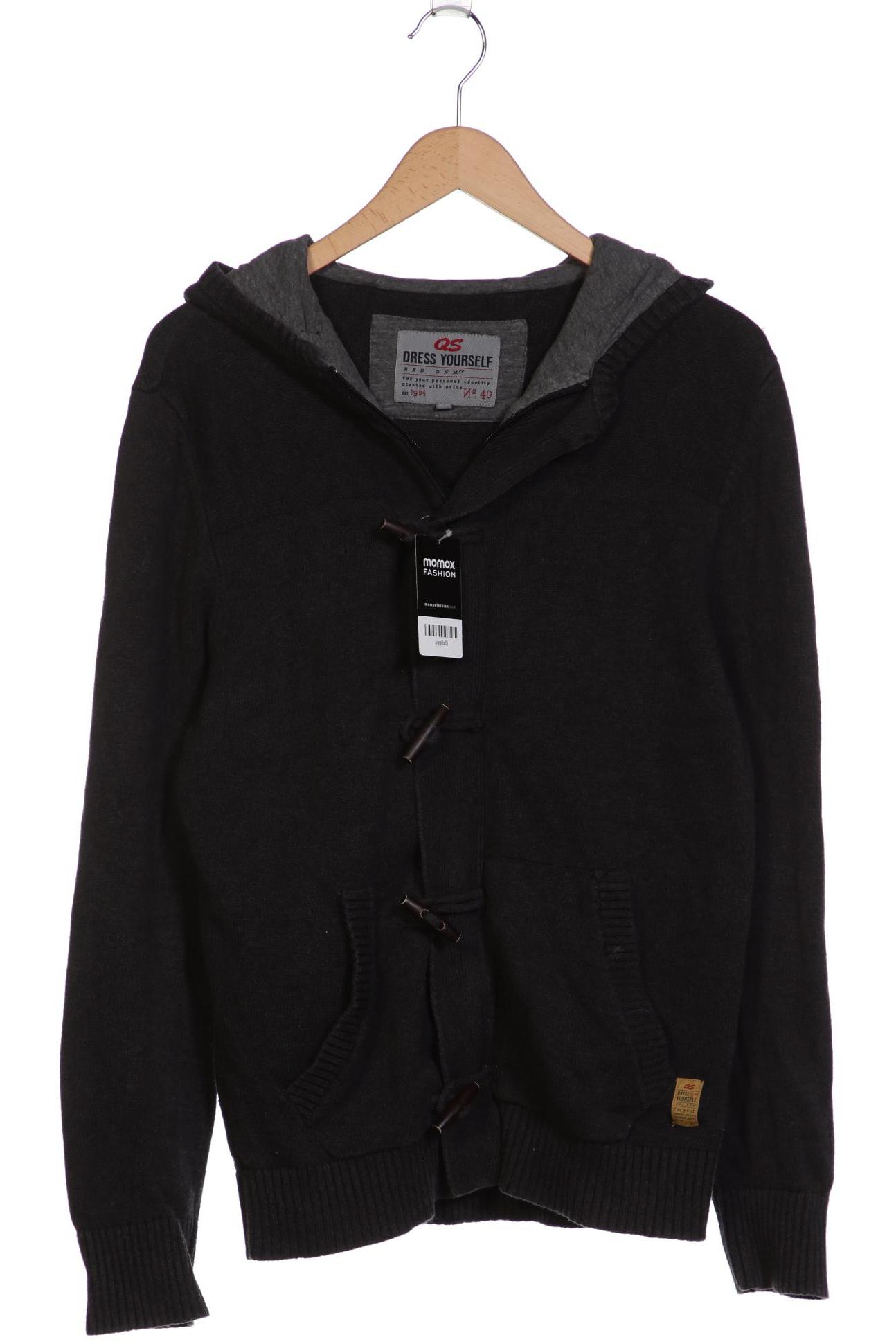 

QS by s.Oliver Herren Strickjacke, grau, Gr. 52