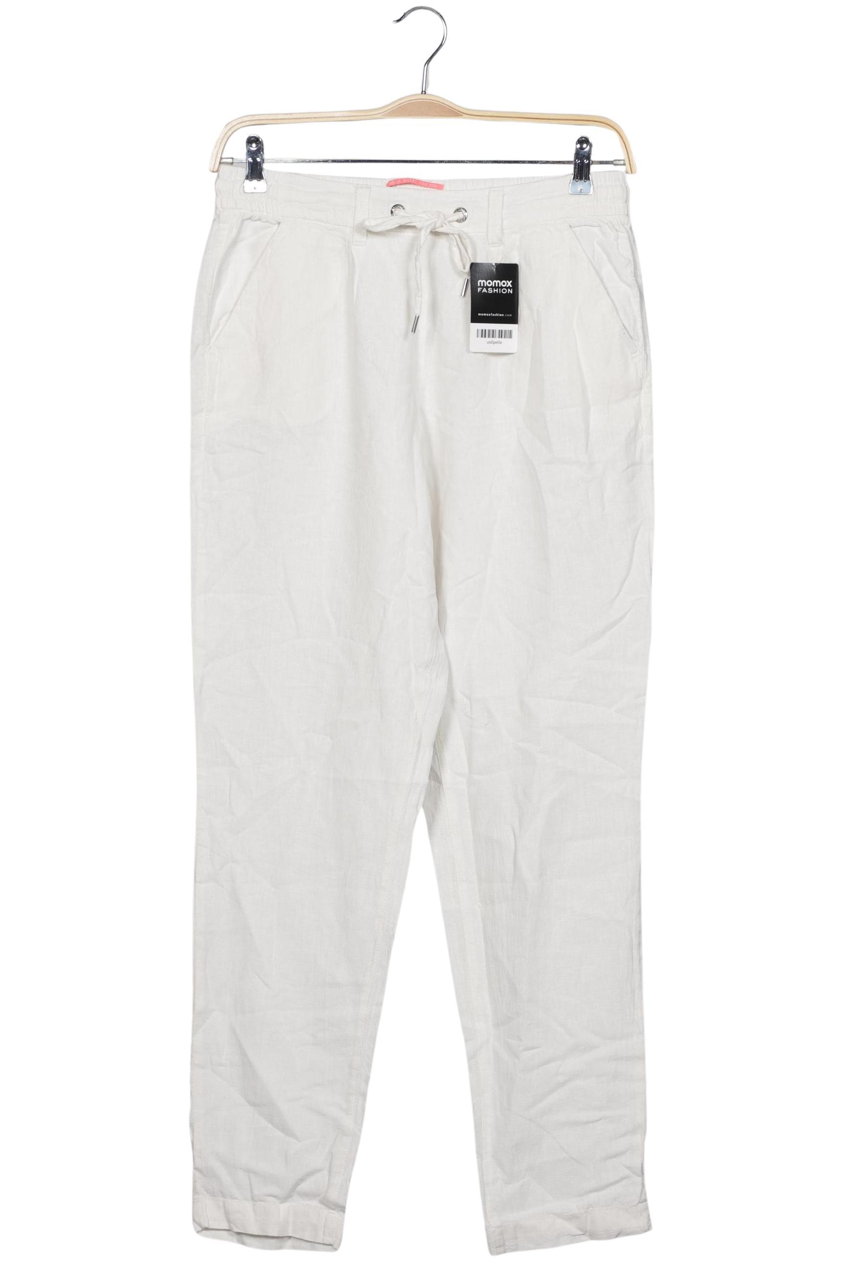 

QS by s.Oliver Damen Stoffhose, weiß, Gr. 38