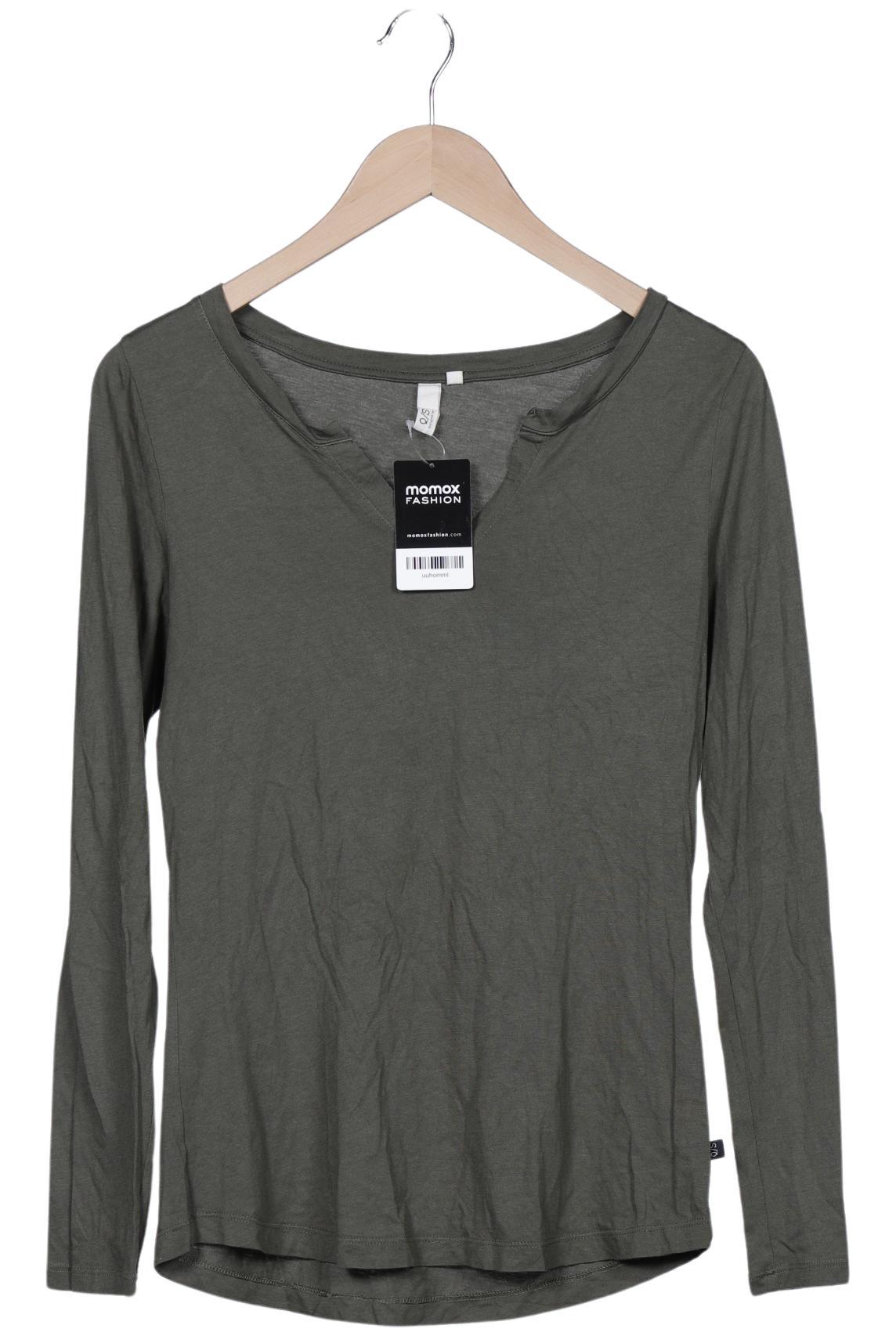 

QS by s.Oliver Damen Langarmshirt, grün, Gr. 36