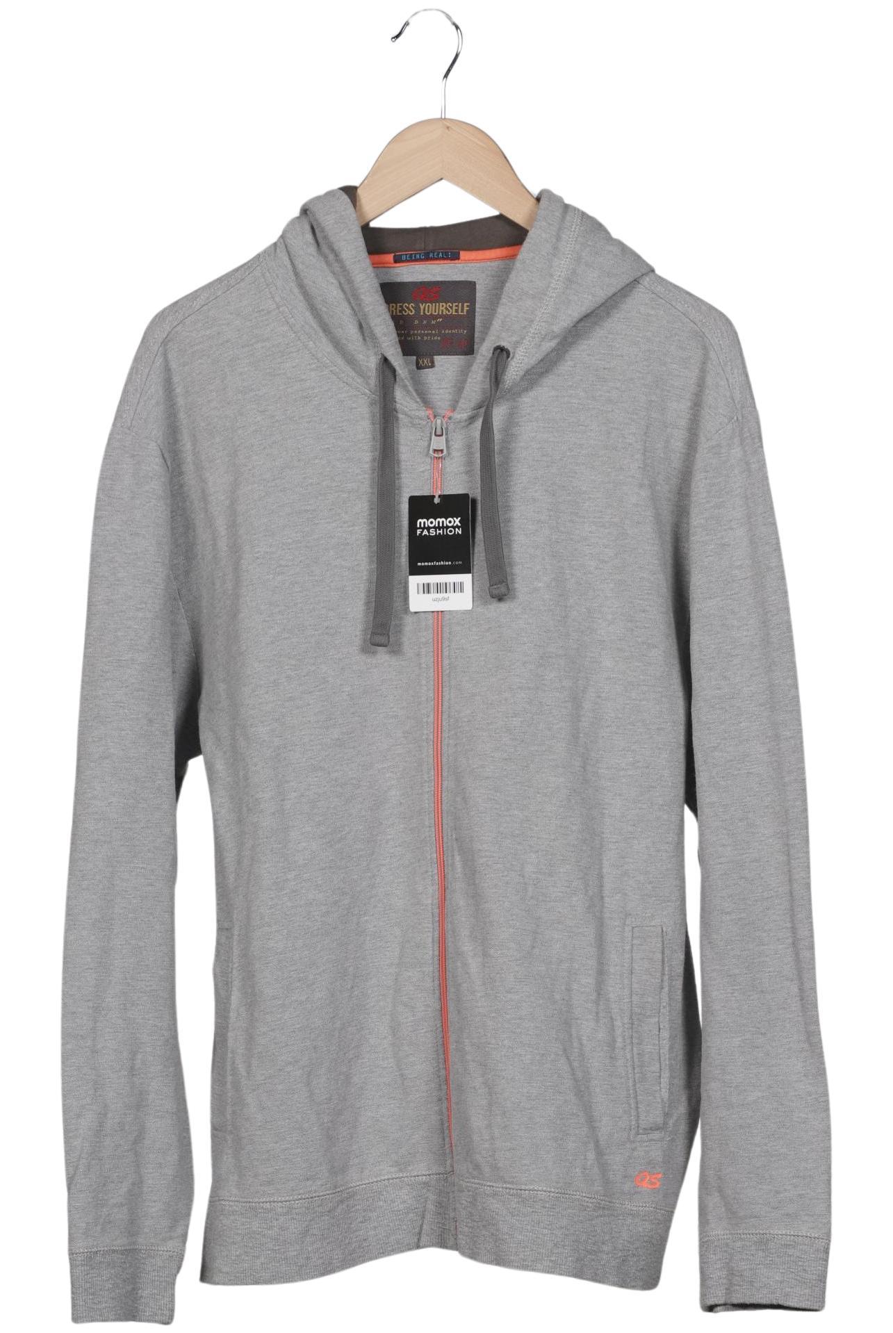 

QS by s.Oliver Herren Kapuzenpullover, grau, Gr. 56