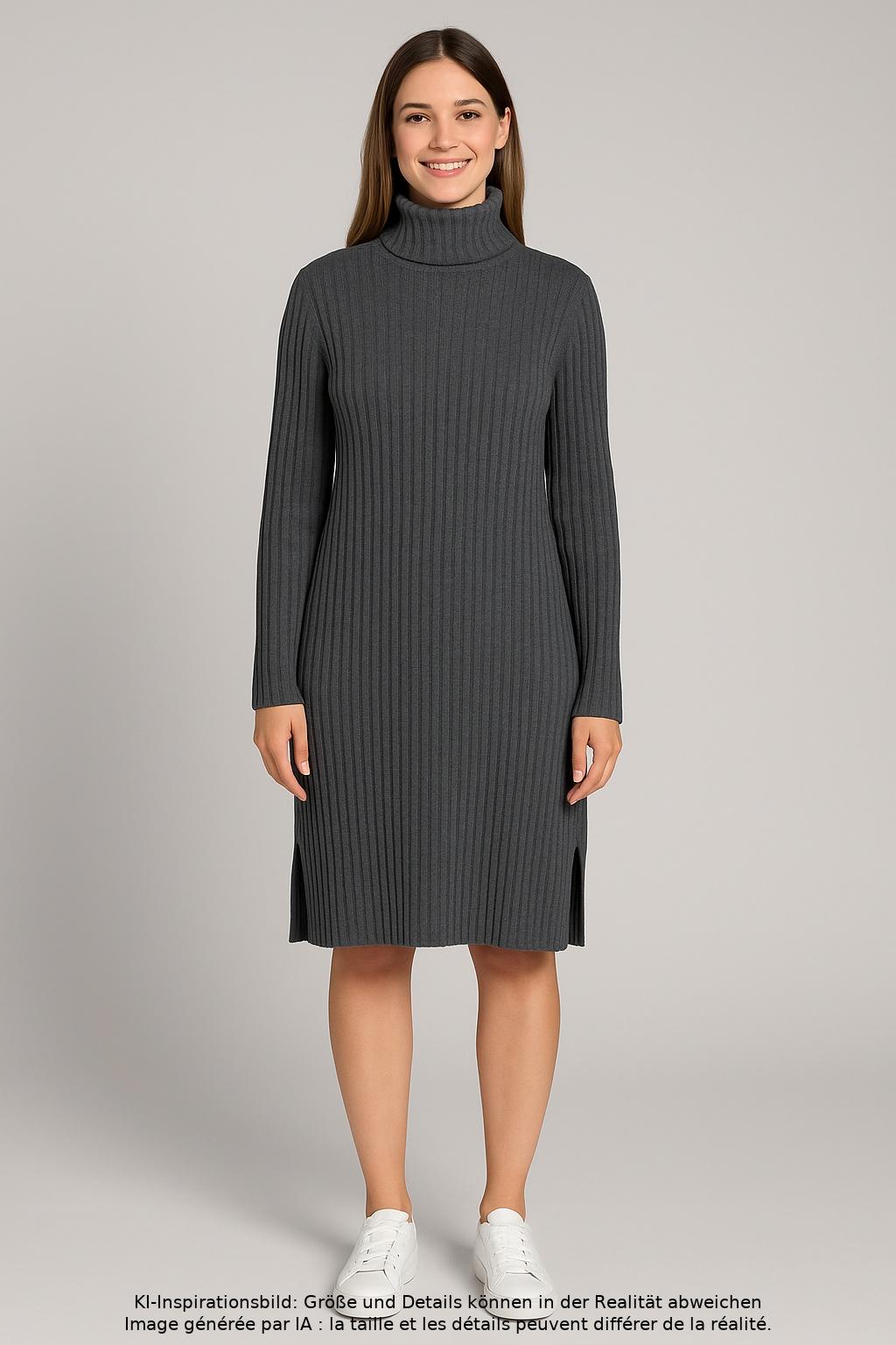 

QS by s.Oliver Damen Kleid, grau, Gr. 36