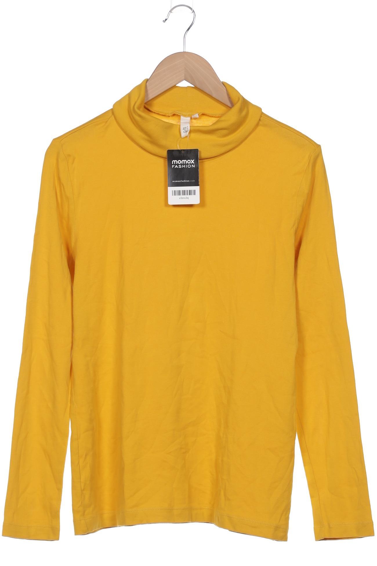 

QS by s.Oliver Damen Langarmshirt, gelb, Gr. 46
