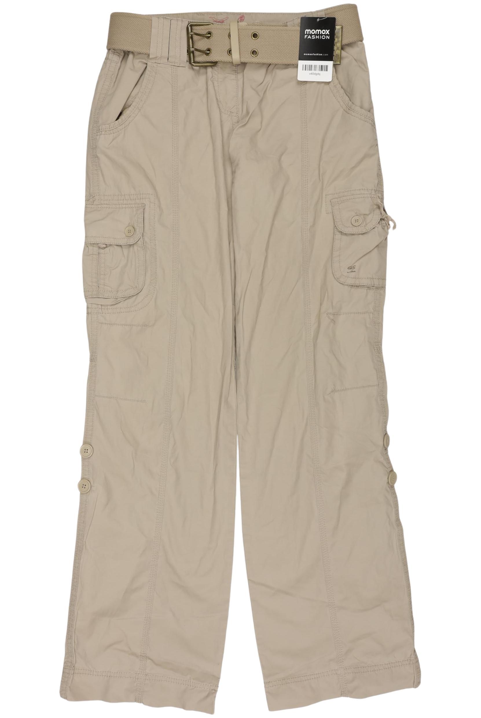 

QS by s.Oliver Damen Stoffhose, beige, Gr. 36