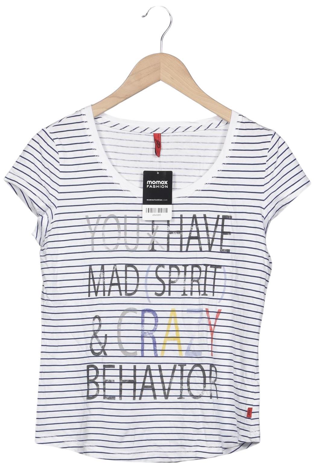 

QS by s.Oliver Damen T-Shirt, weiß, Gr. 42