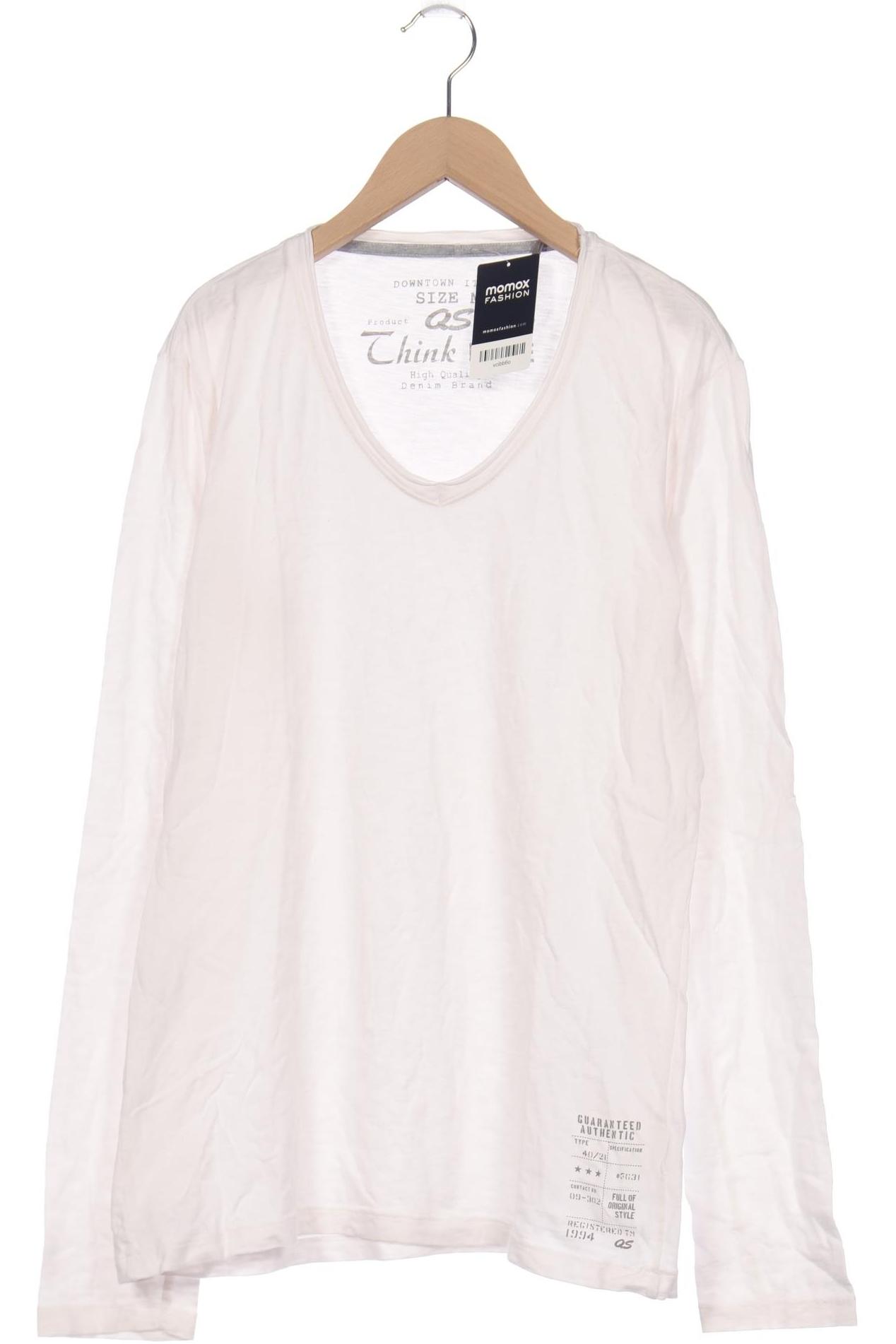 

QS by s.Oliver Herren Langarmshirt, cremeweiß, Gr. 48