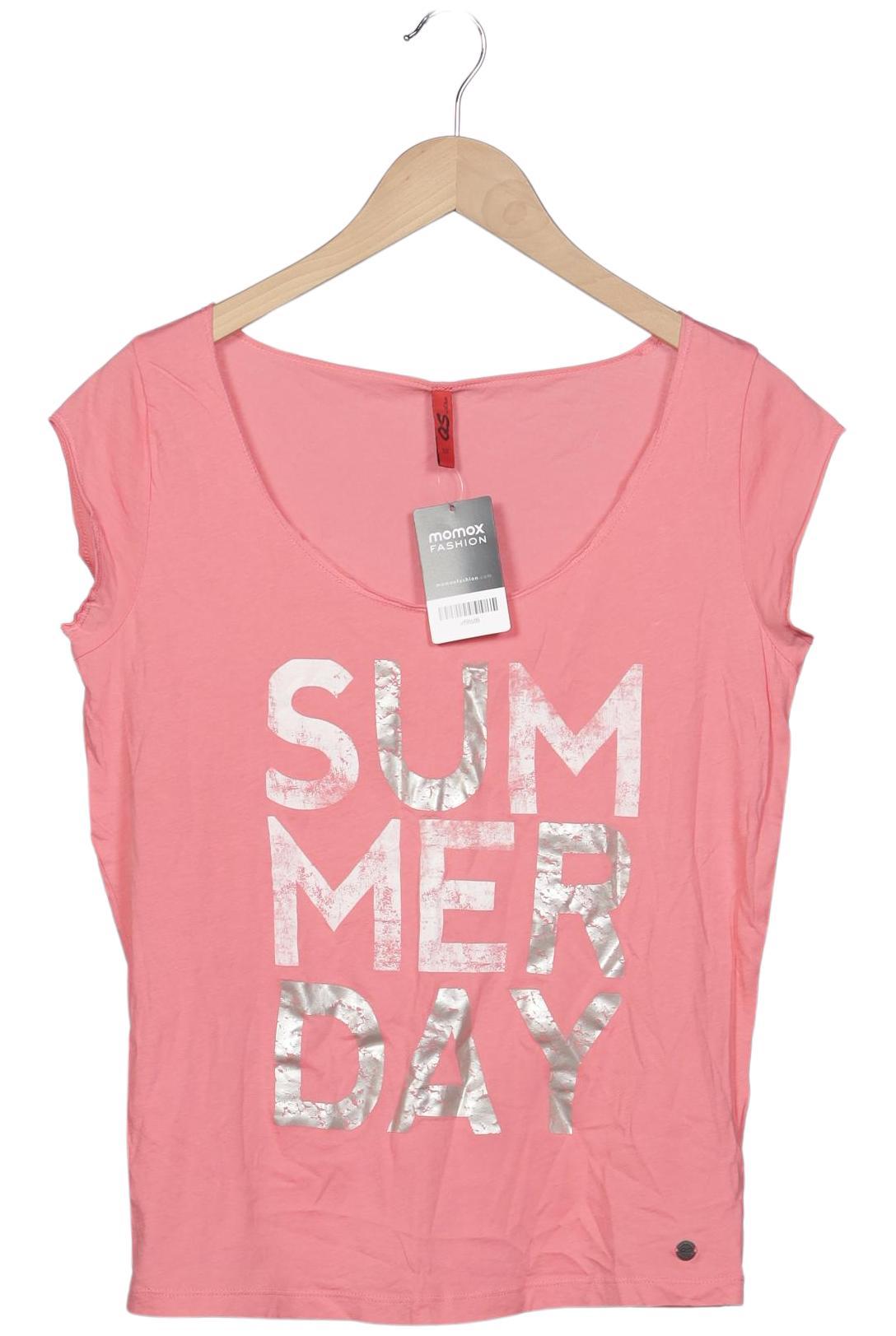 

QS by s.Oliver Damen T-Shirt, pink, Gr. 34