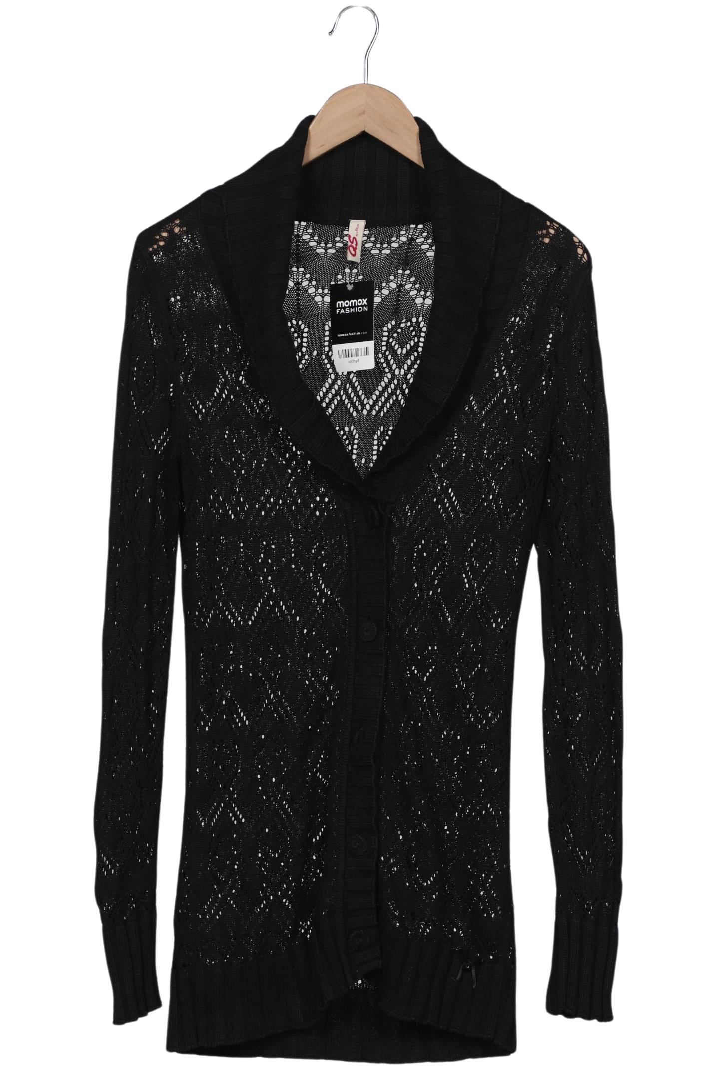 

QS by s.Oliver Damen Strickjacke, schwarz, Gr. 42