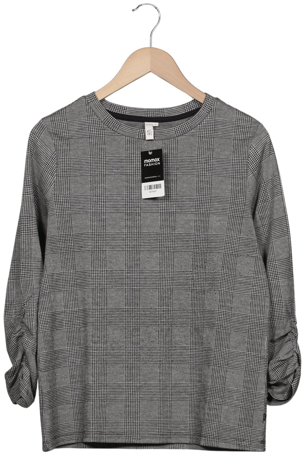 

QS by s.Oliver Damen Langarmshirt, grau, Gr. 42