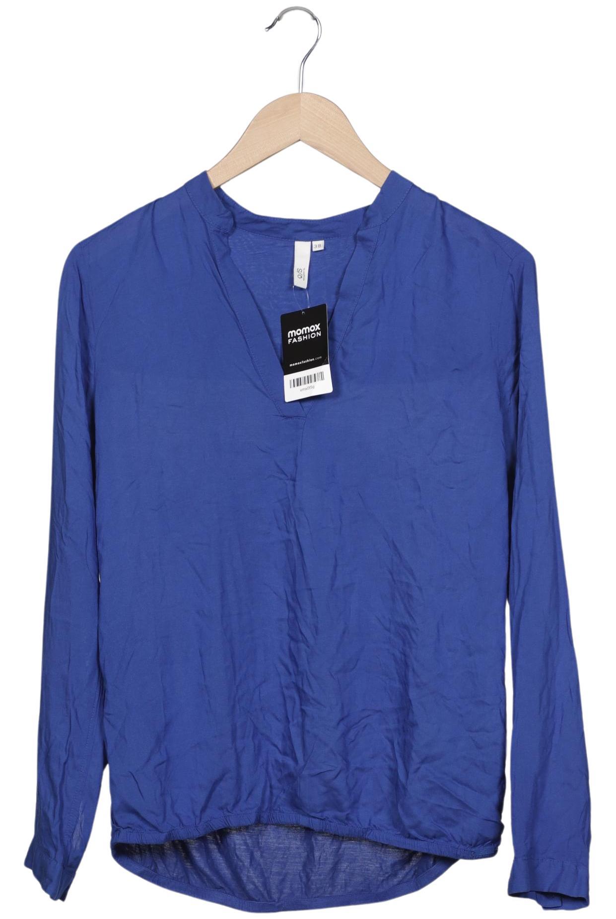 

QS by s.Oliver Damen Langarmshirt, blau, Gr. 38