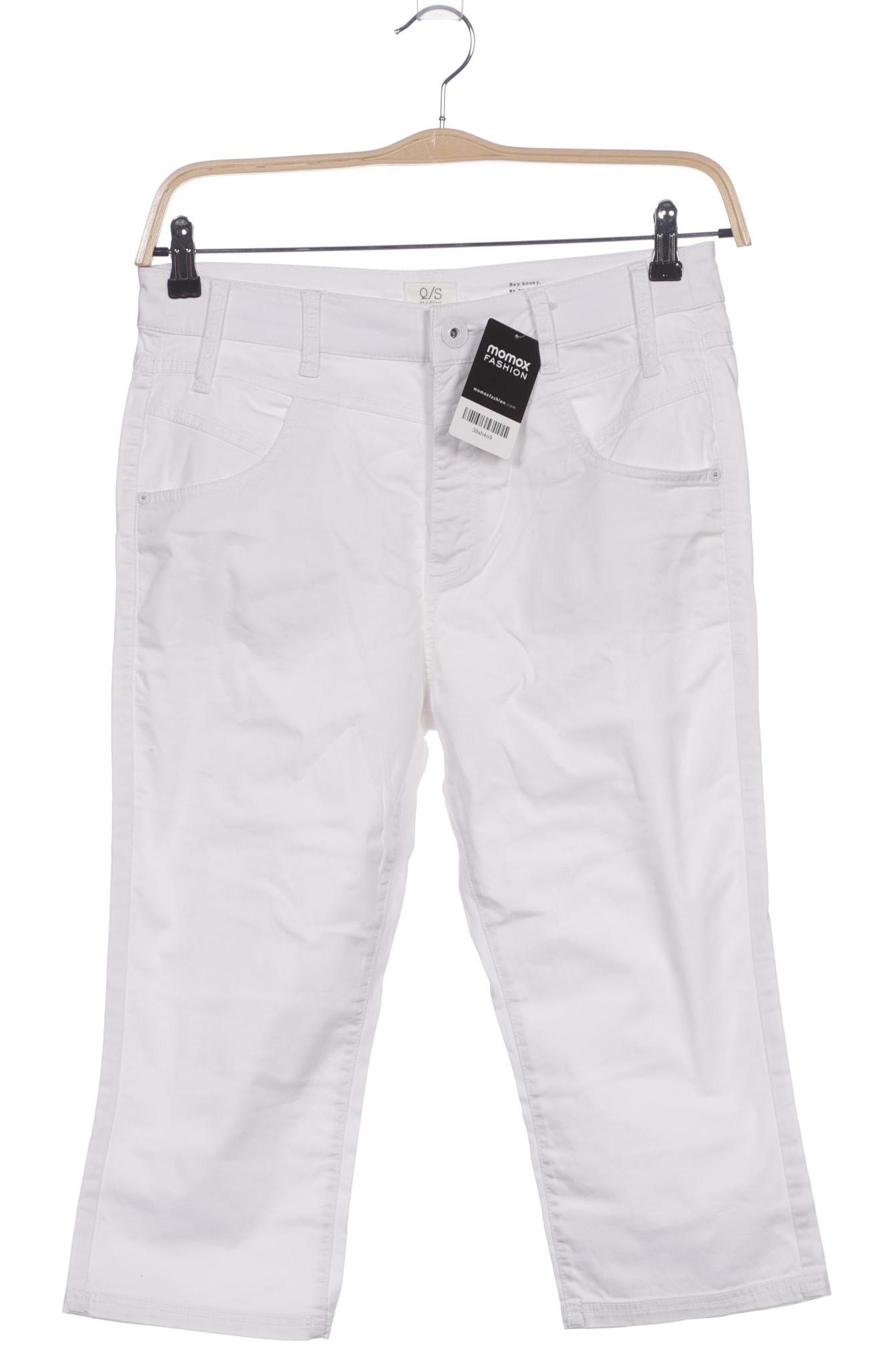 

QS by s.Oliver Damen Stoffhose, weiß, Gr. 38
